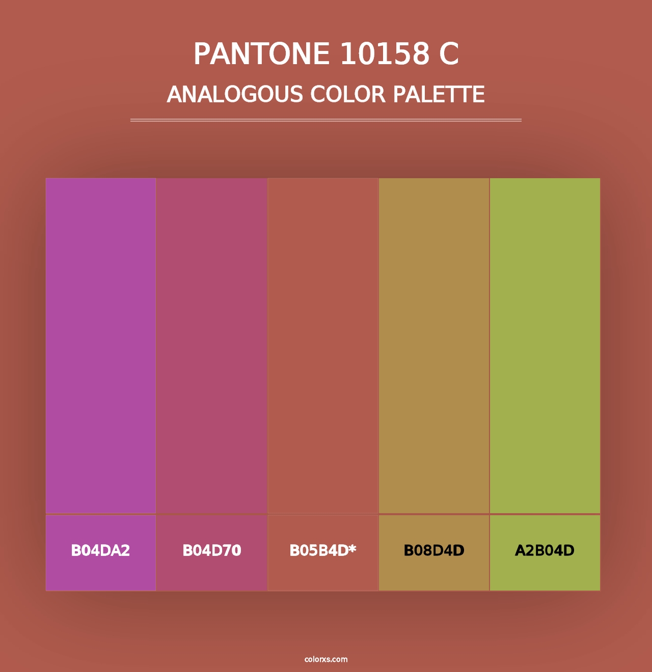 PANTONE 10158 C - Analogous Color Palette