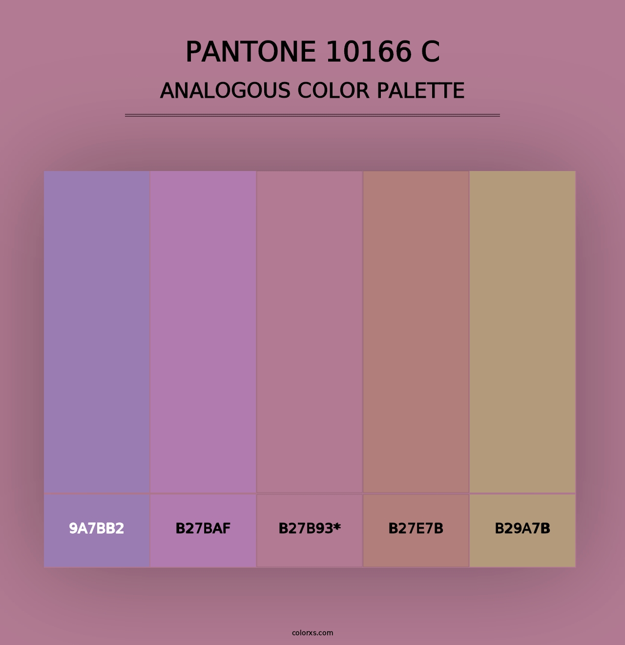 PANTONE 10166 C - Analogous Color Palette