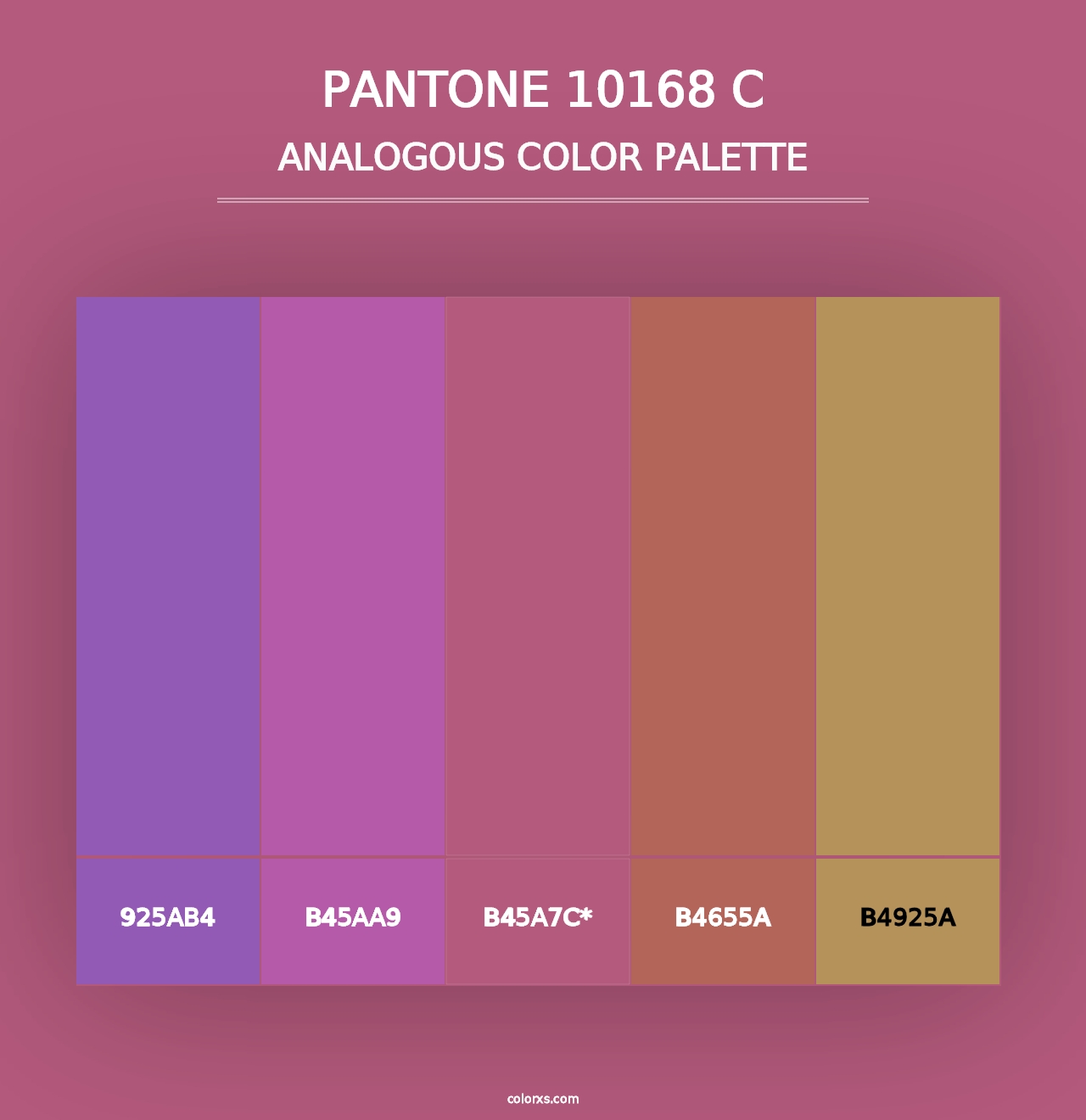 PANTONE 10168 C - Analogous Color Palette