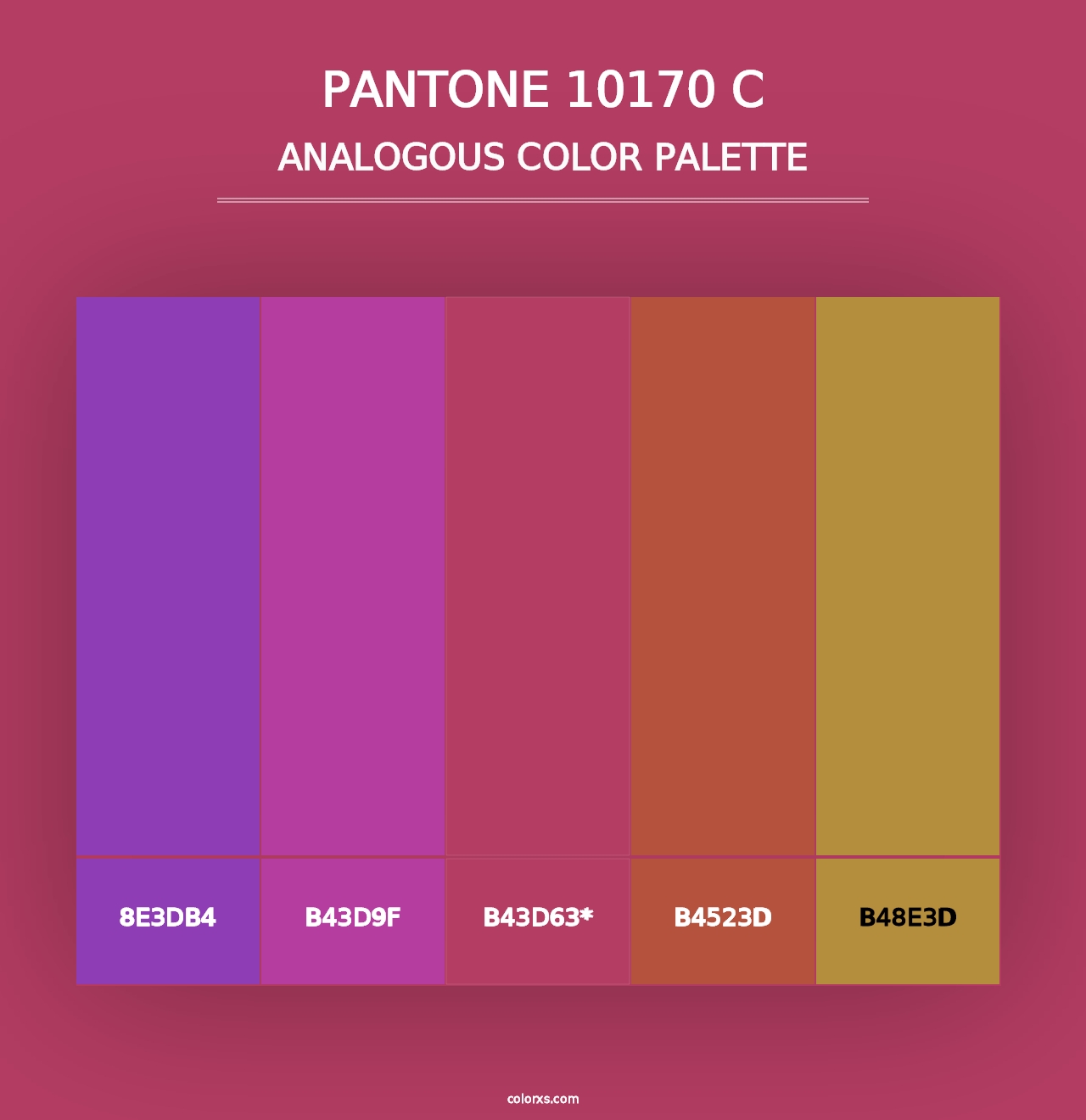 PANTONE 10170 C - Analogous Color Palette