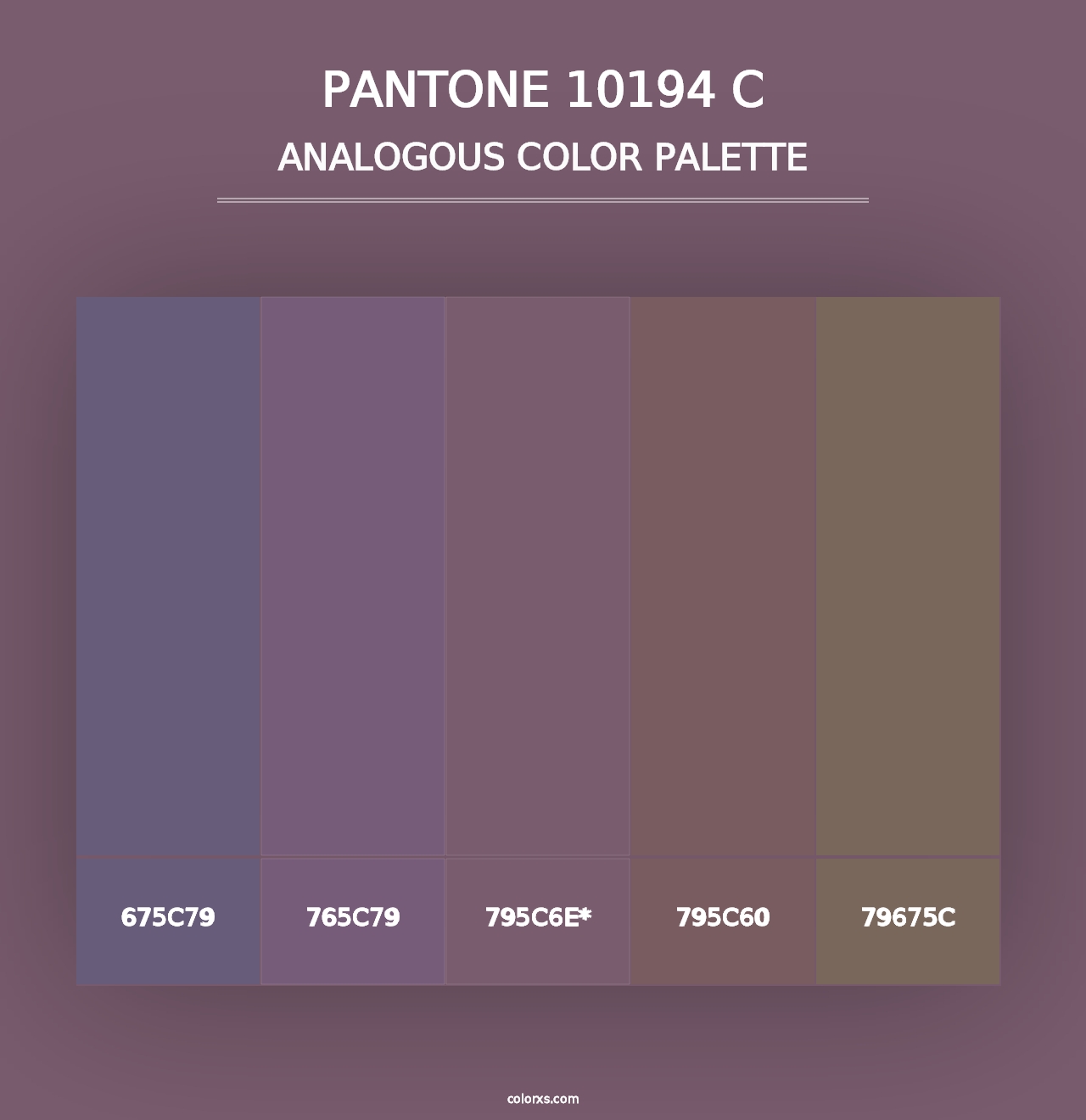 PANTONE 10194 C - Analogous Color Palette