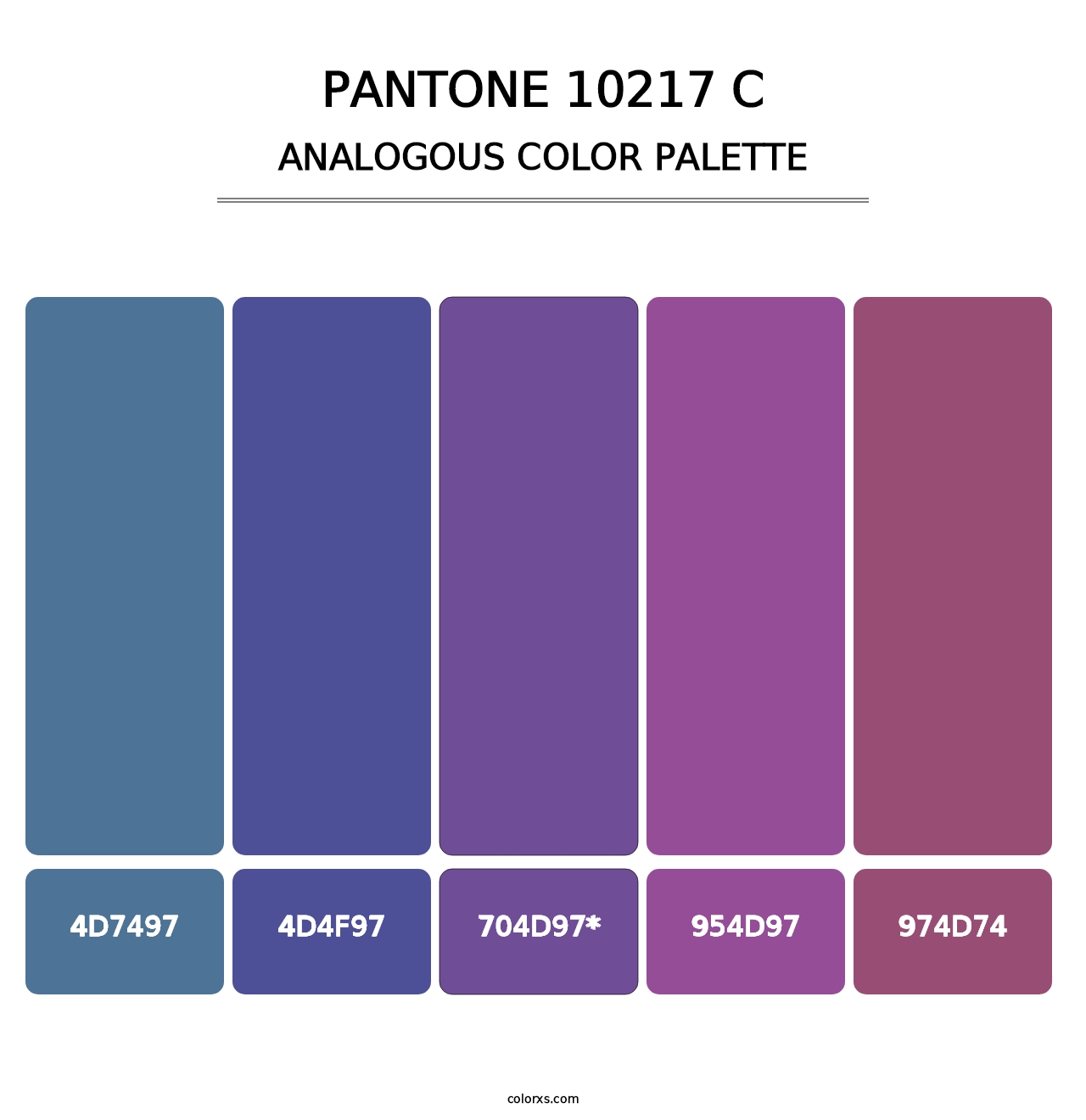 PANTONE 10217 C - Analogous Color Palette