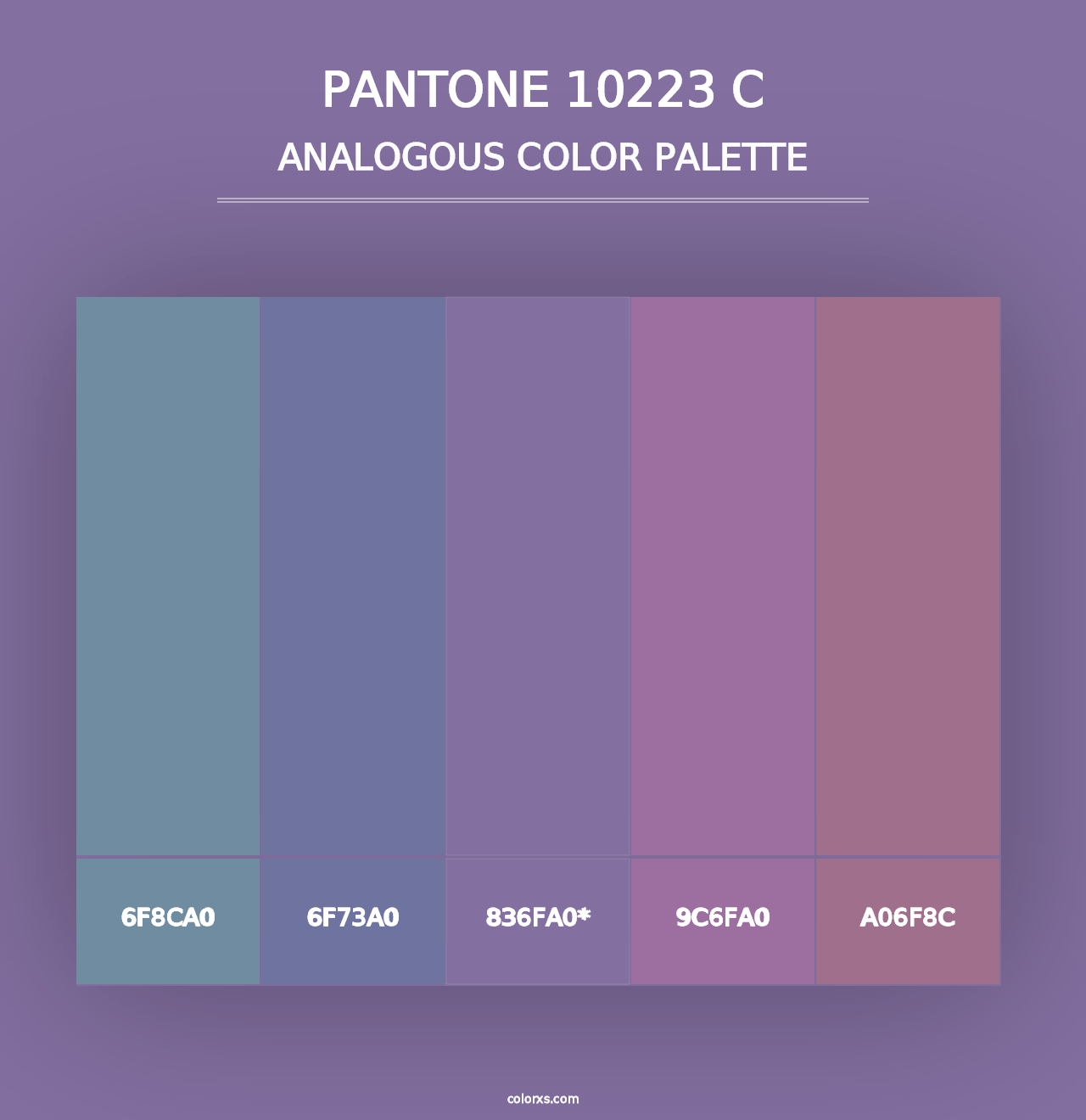 PANTONE 10223 C - Analogous Color Palette