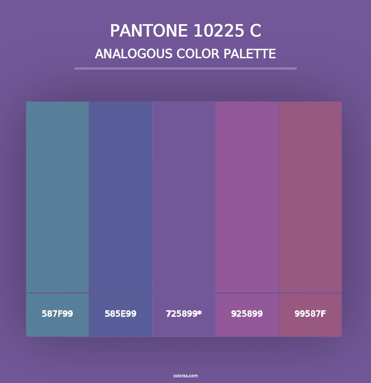 PANTONE 10225 C - Analogous Color Palette