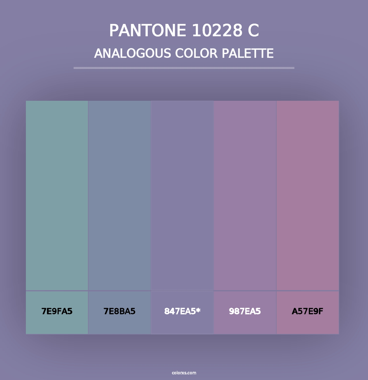 PANTONE 10228 C - Analogous Color Palette