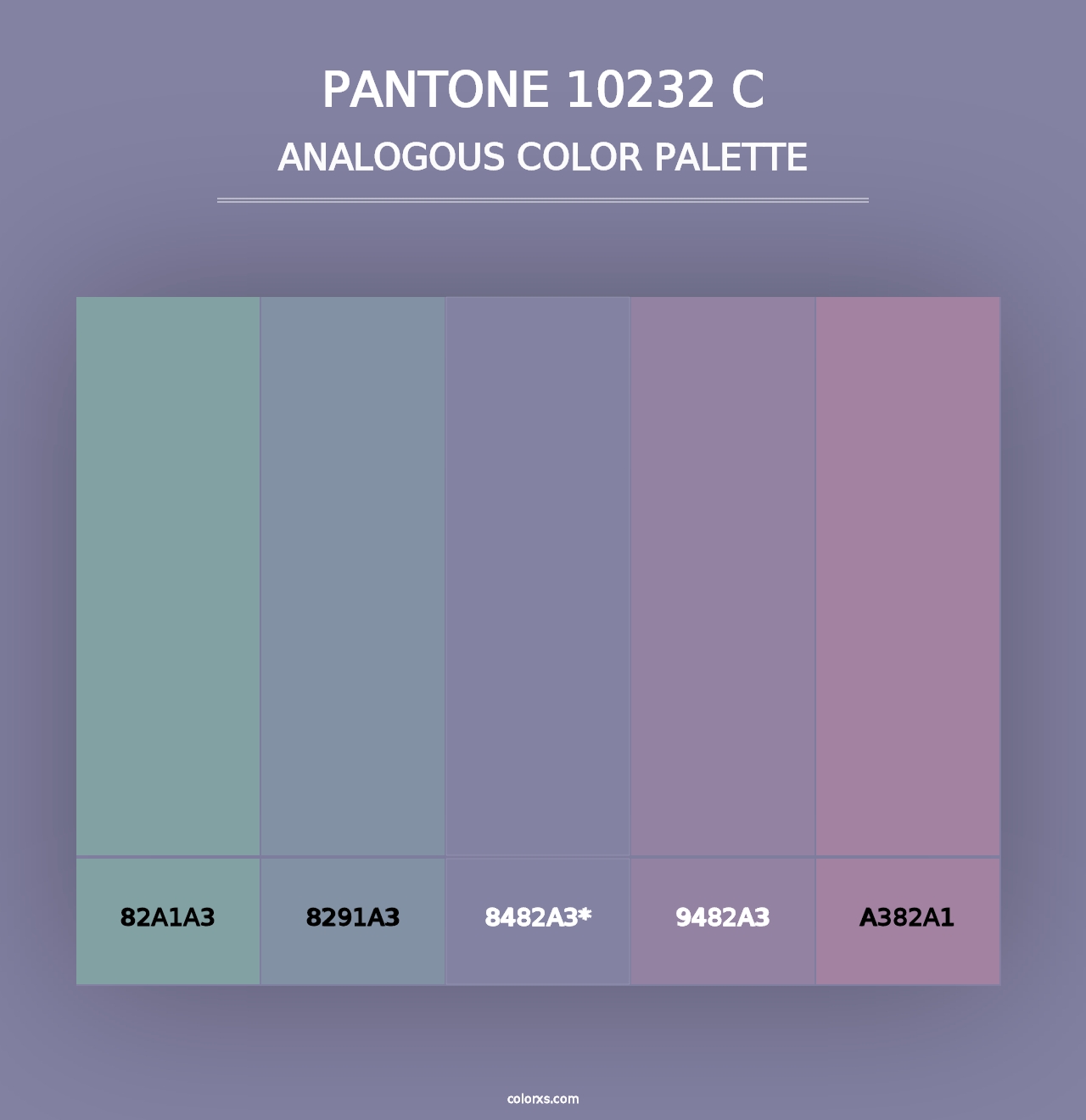 PANTONE 10232 C - Analogous Color Palette