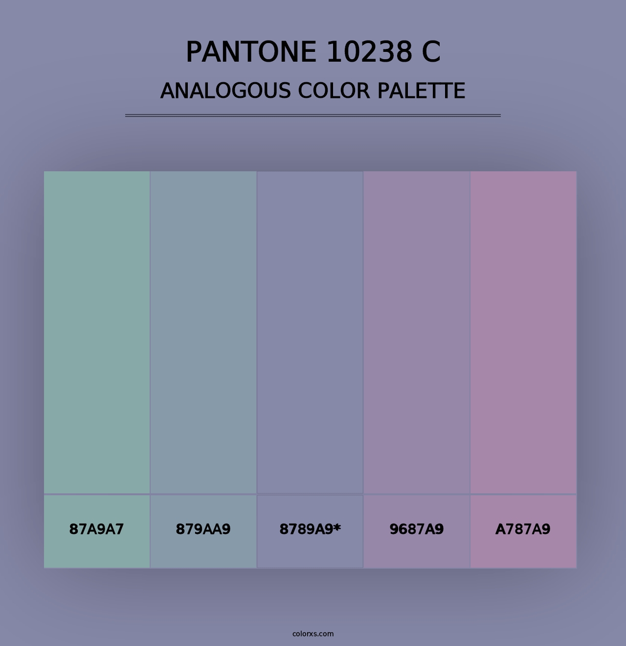 PANTONE 10238 C - Analogous Color Palette