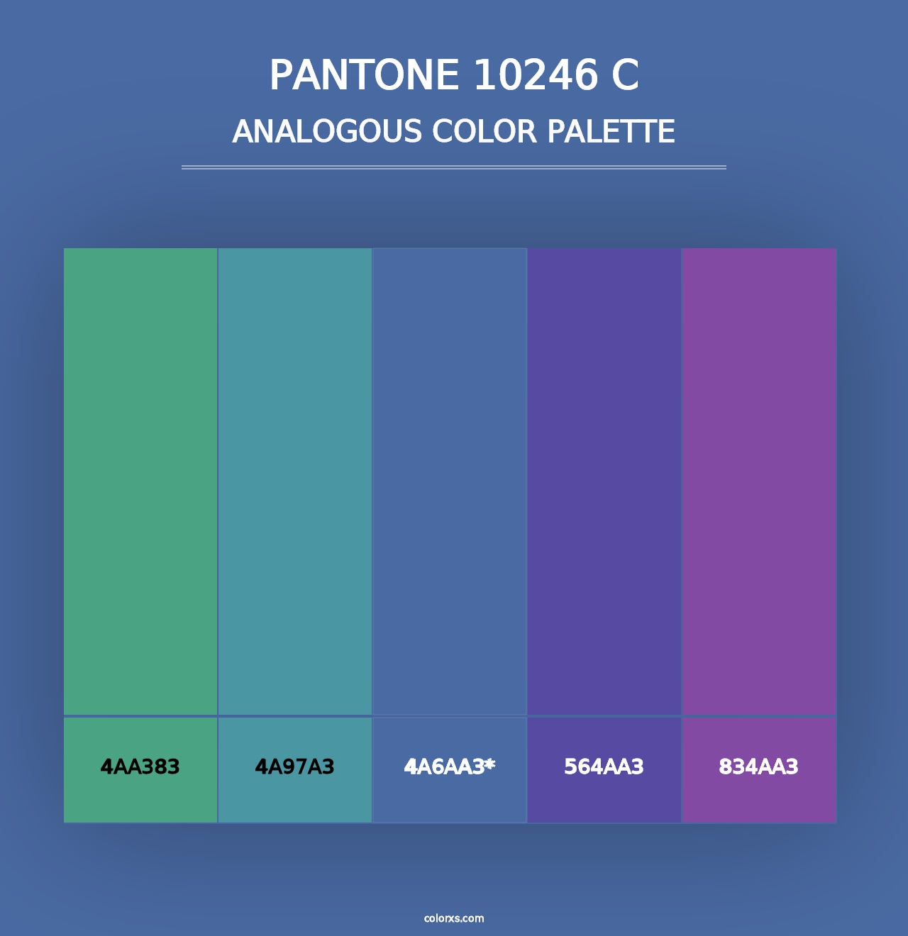 PANTONE 10246 C - Analogous Color Palette