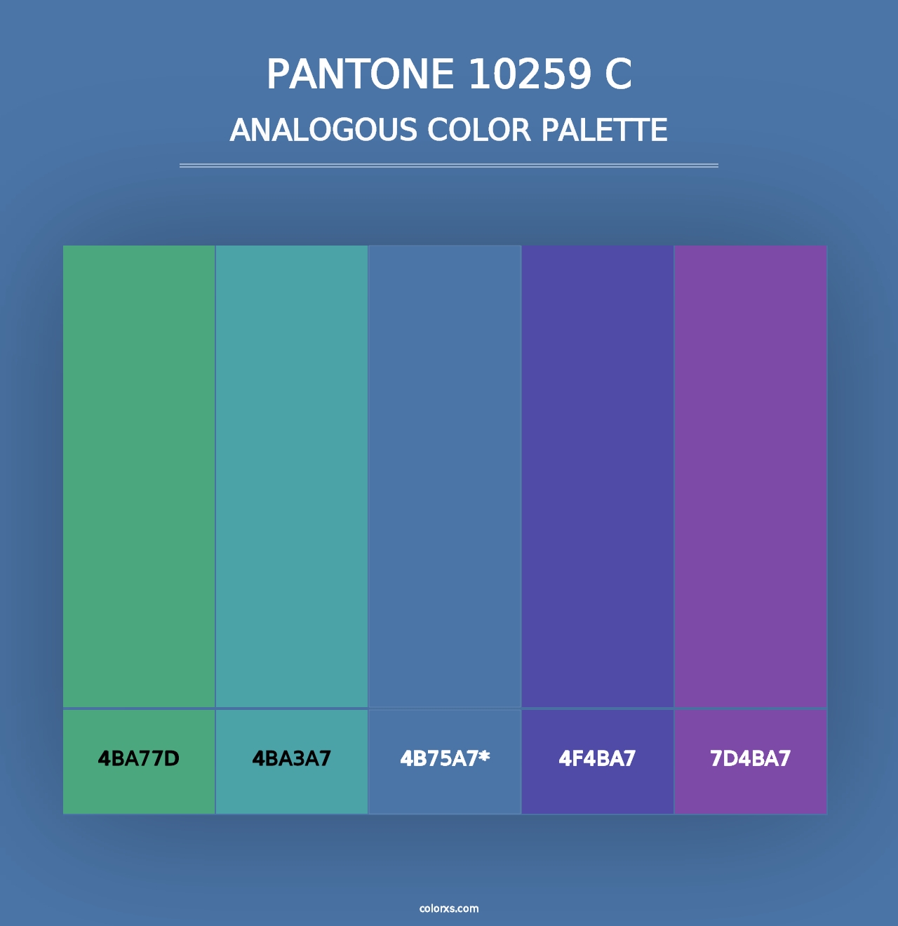 PANTONE 10259 C - Analogous Color Palette