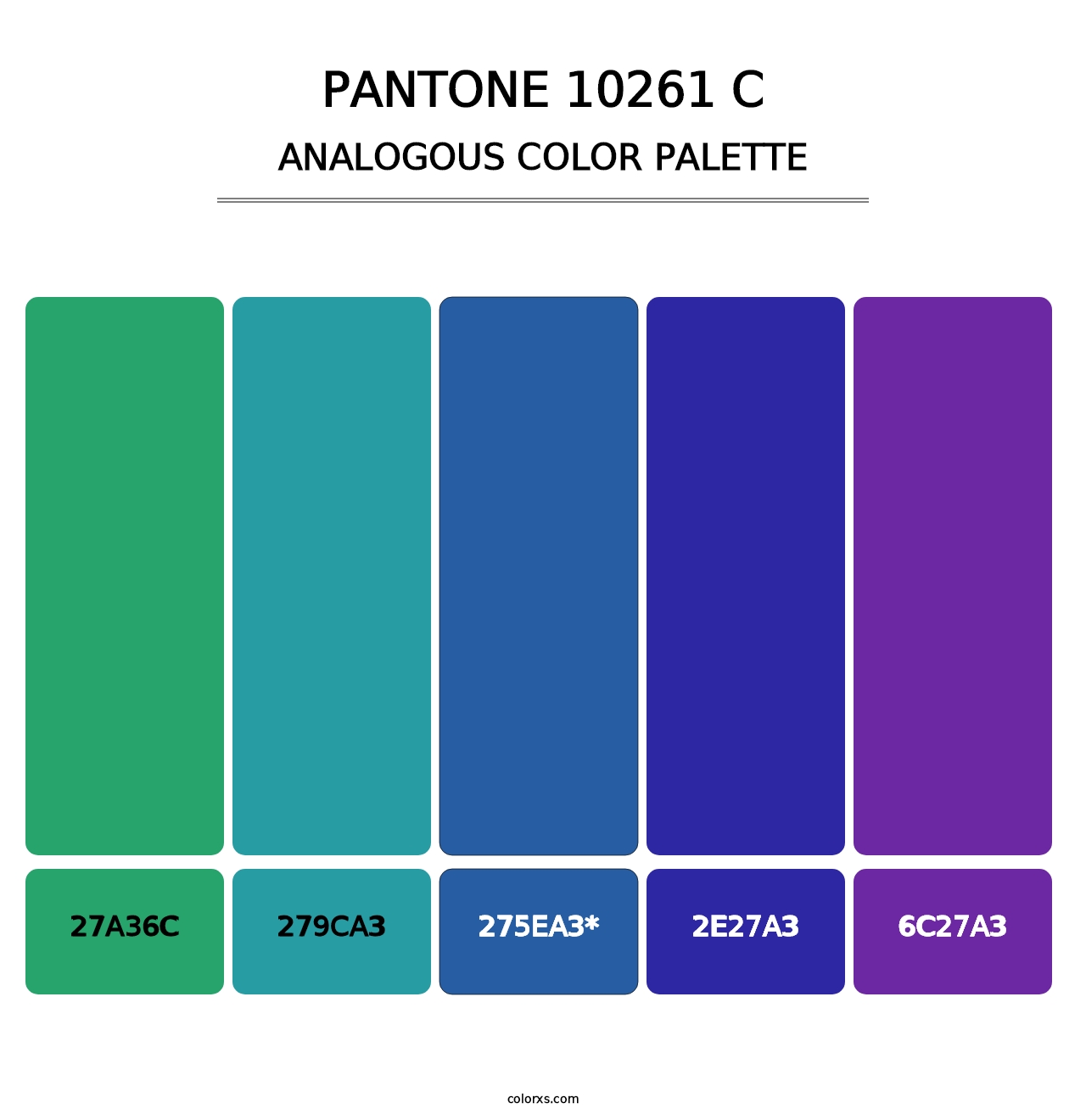 PANTONE 10261 C - Analogous Color Palette