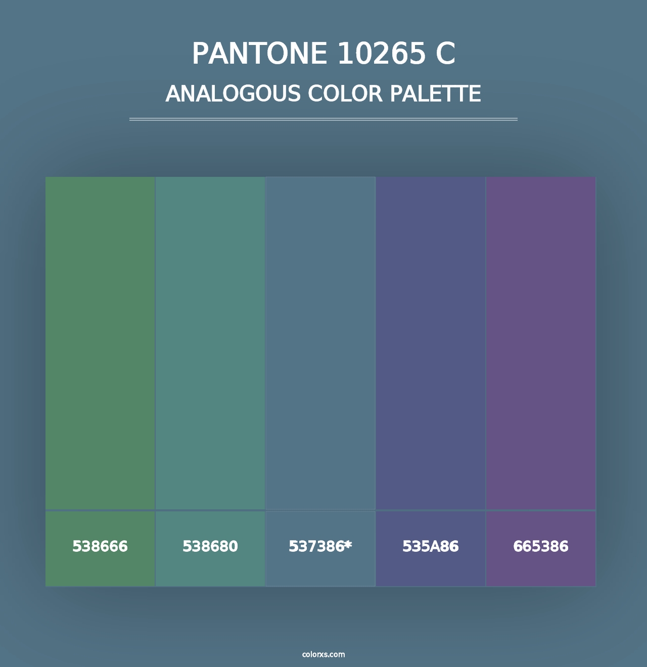 PANTONE 10265 C - Analogous Color Palette