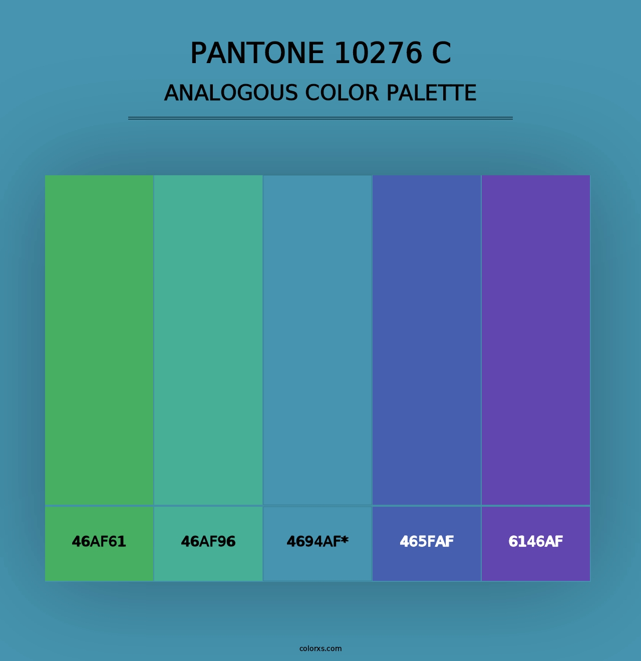 PANTONE 10276 C - Analogous Color Palette