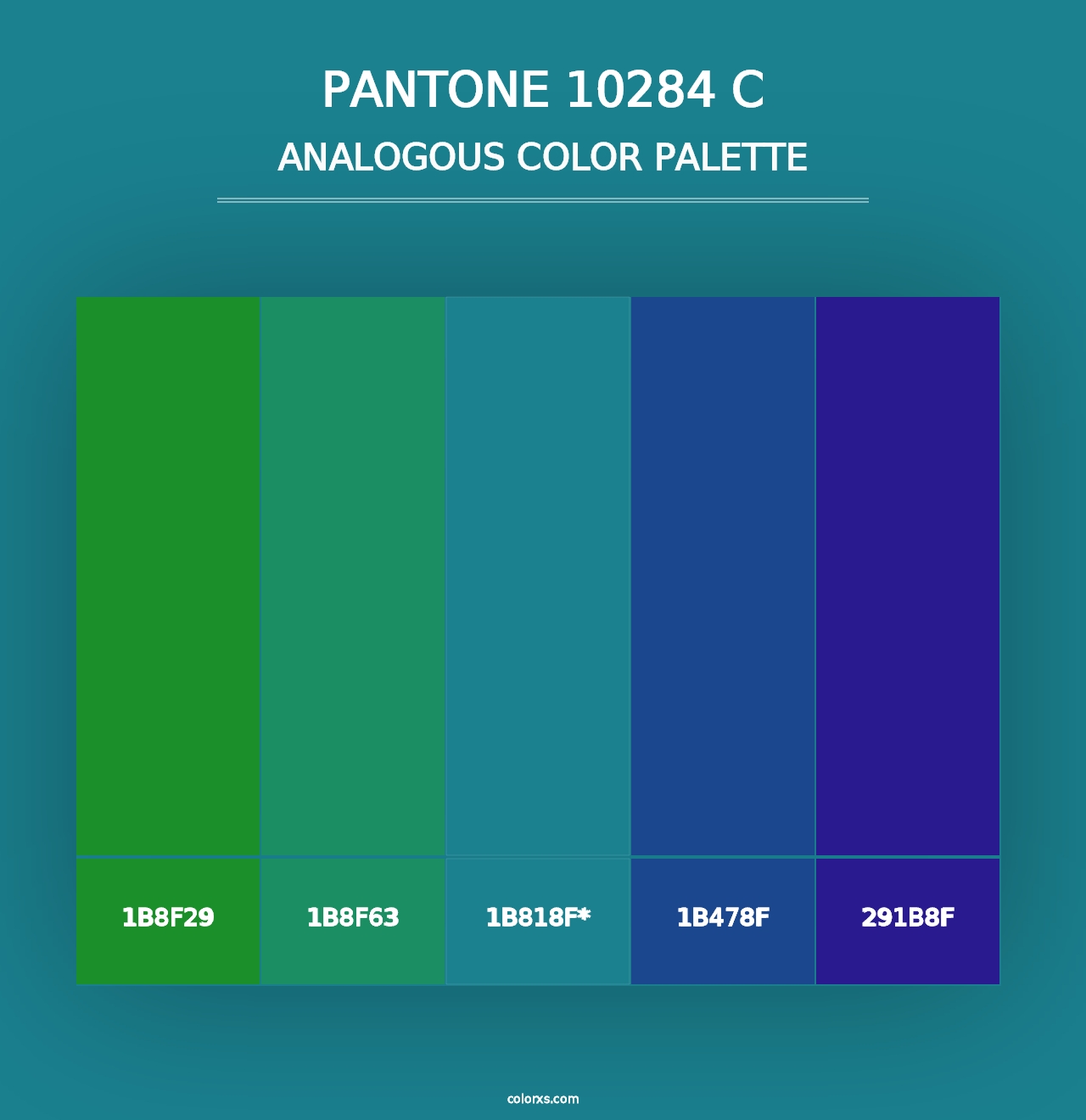 PANTONE 10284 C - Analogous Color Palette