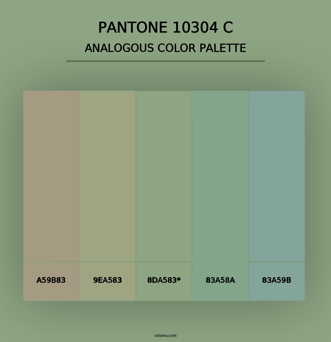 PANTONE 10304 C - Analogous Color Palette