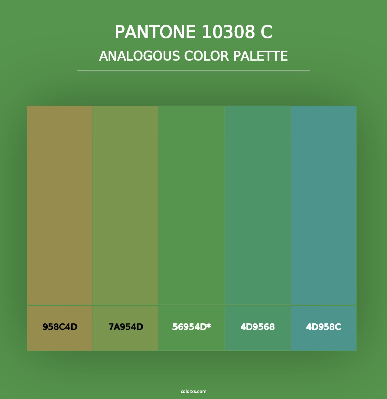 PANTONE 10308 C - Analogous Color Palette