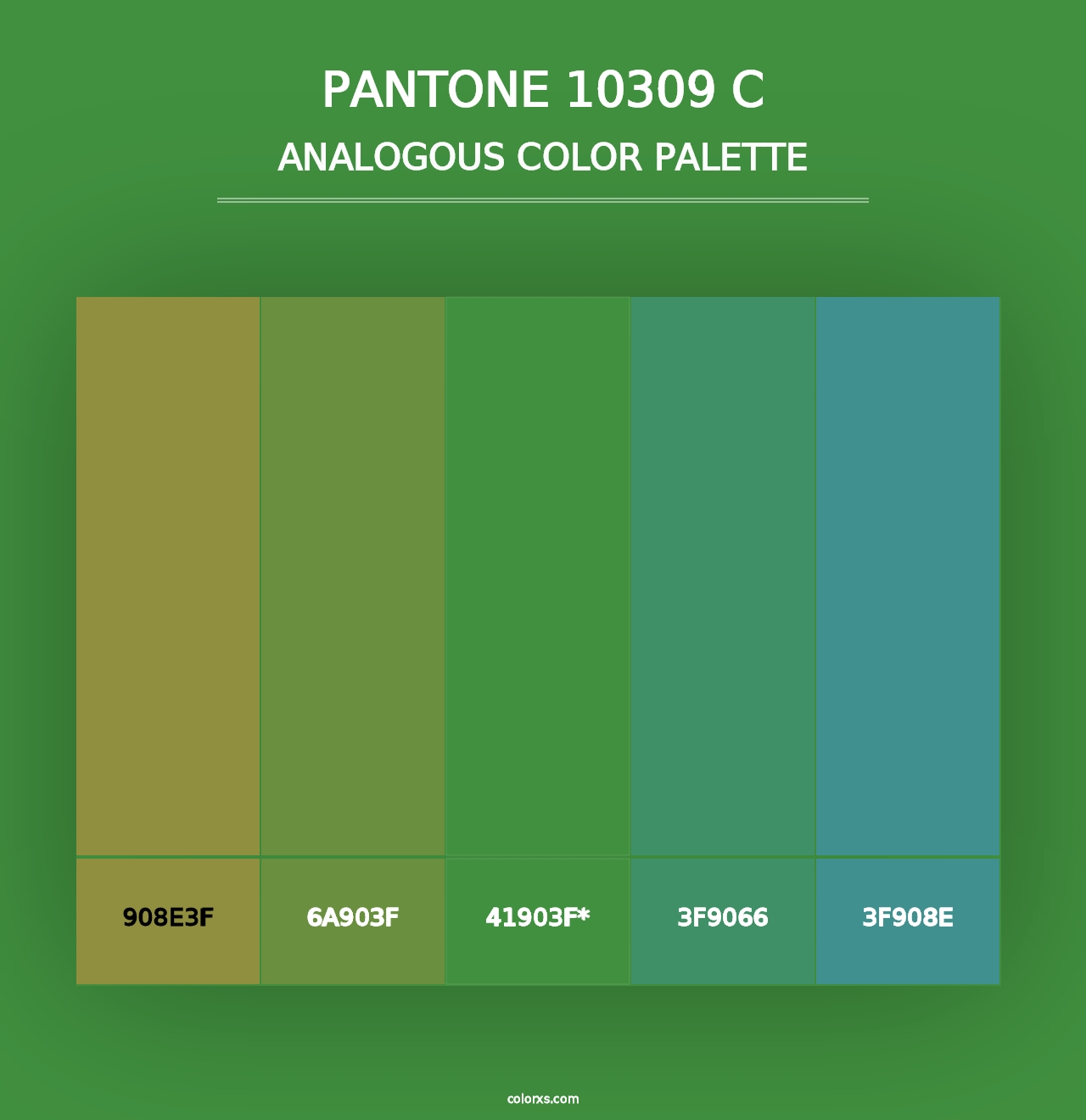 PANTONE 10309 C - Analogous Color Palette