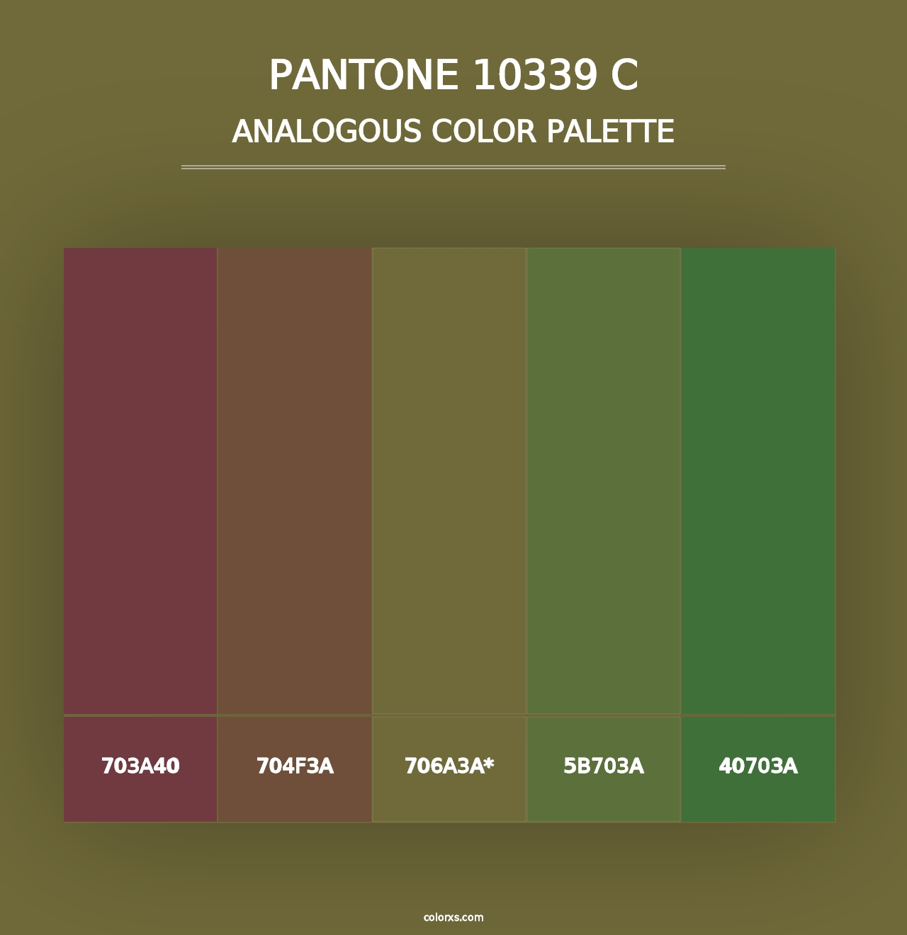 PANTONE 10339 C - Analogous Color Palette