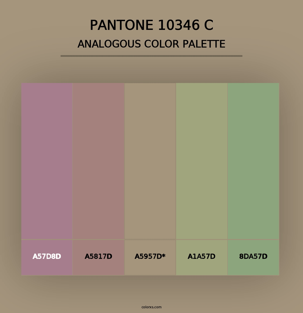 PANTONE 10346 C - Analogous Color Palette