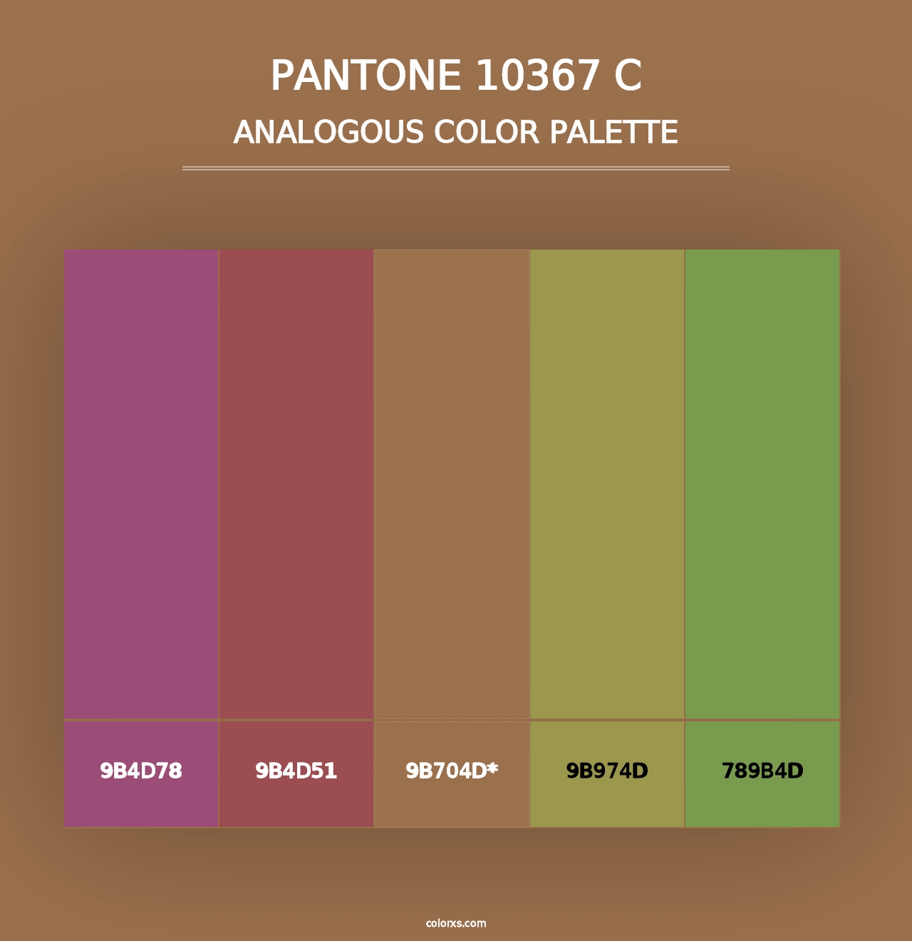 PANTONE 10367 C - Analogous Color Palette