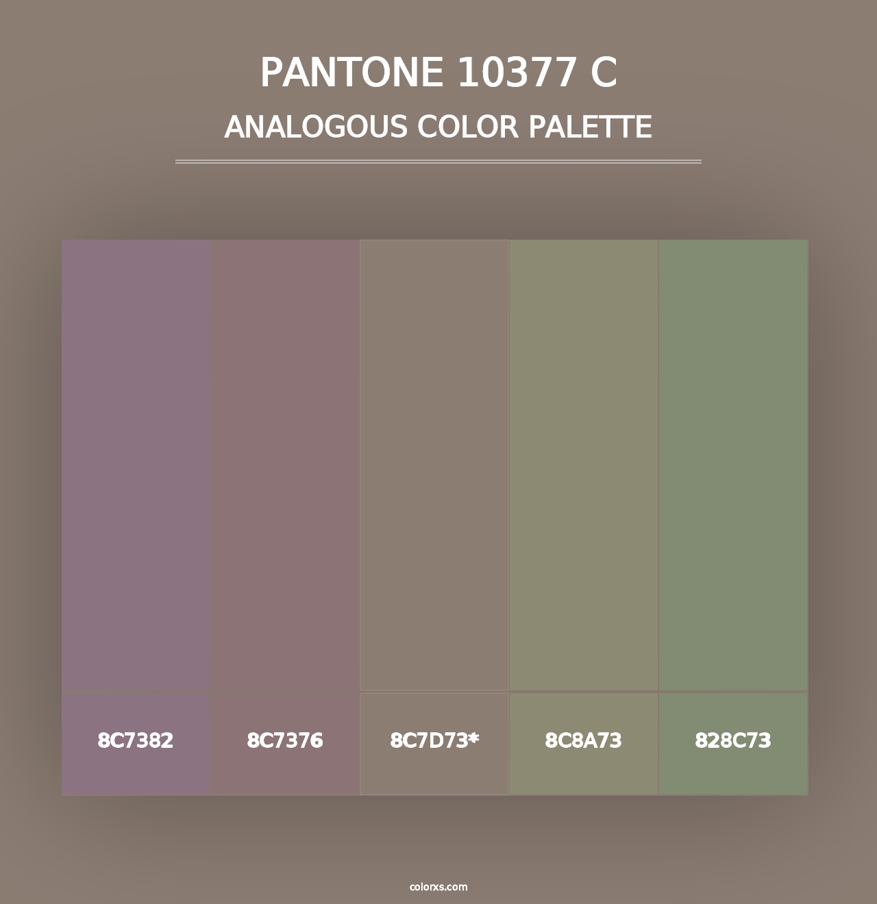 PANTONE 10377 C - Analogous Color Palette