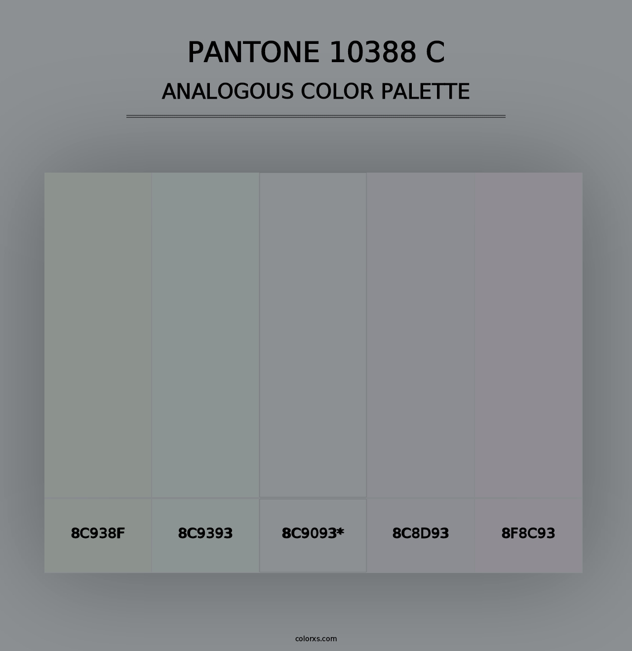 PANTONE 10388 C - Analogous Color Palette