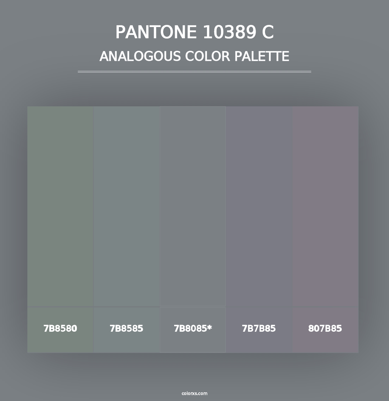 PANTONE 10389 C - Analogous Color Palette