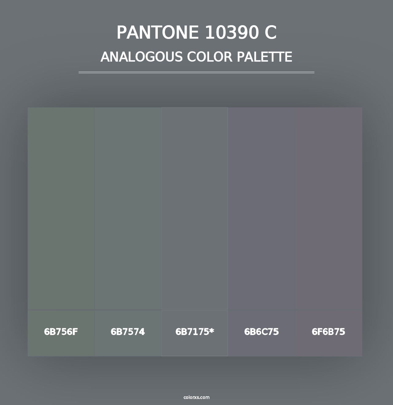 PANTONE 10390 C - Analogous Color Palette