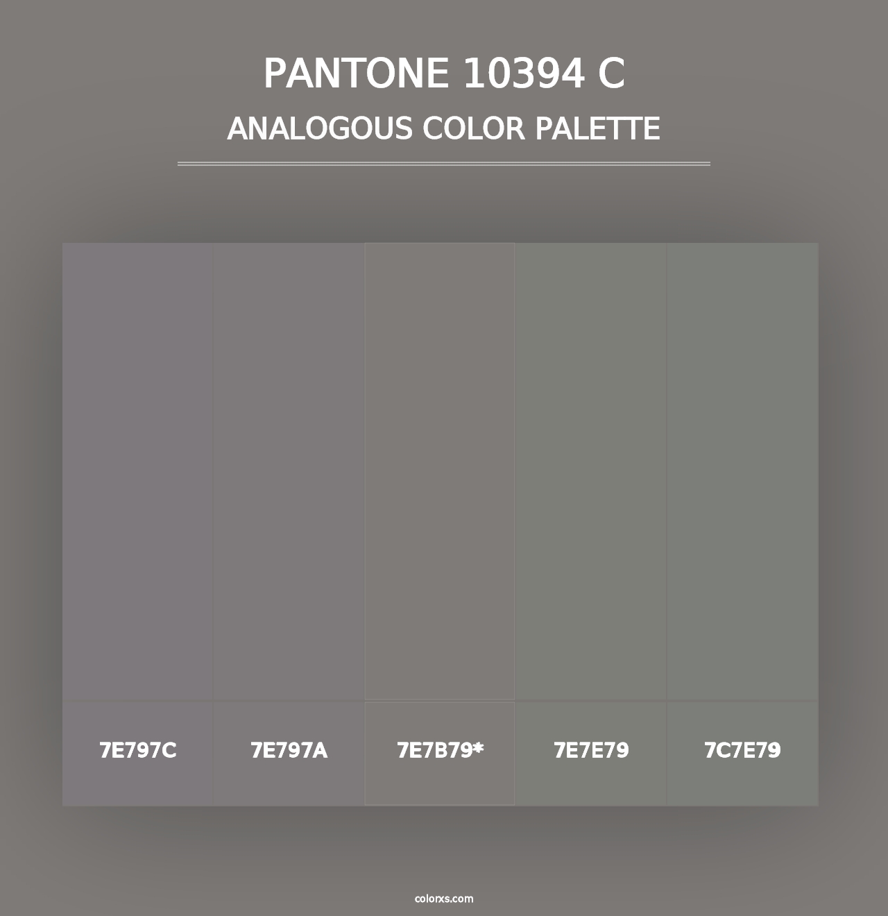 PANTONE 10394 C - Analogous Color Palette