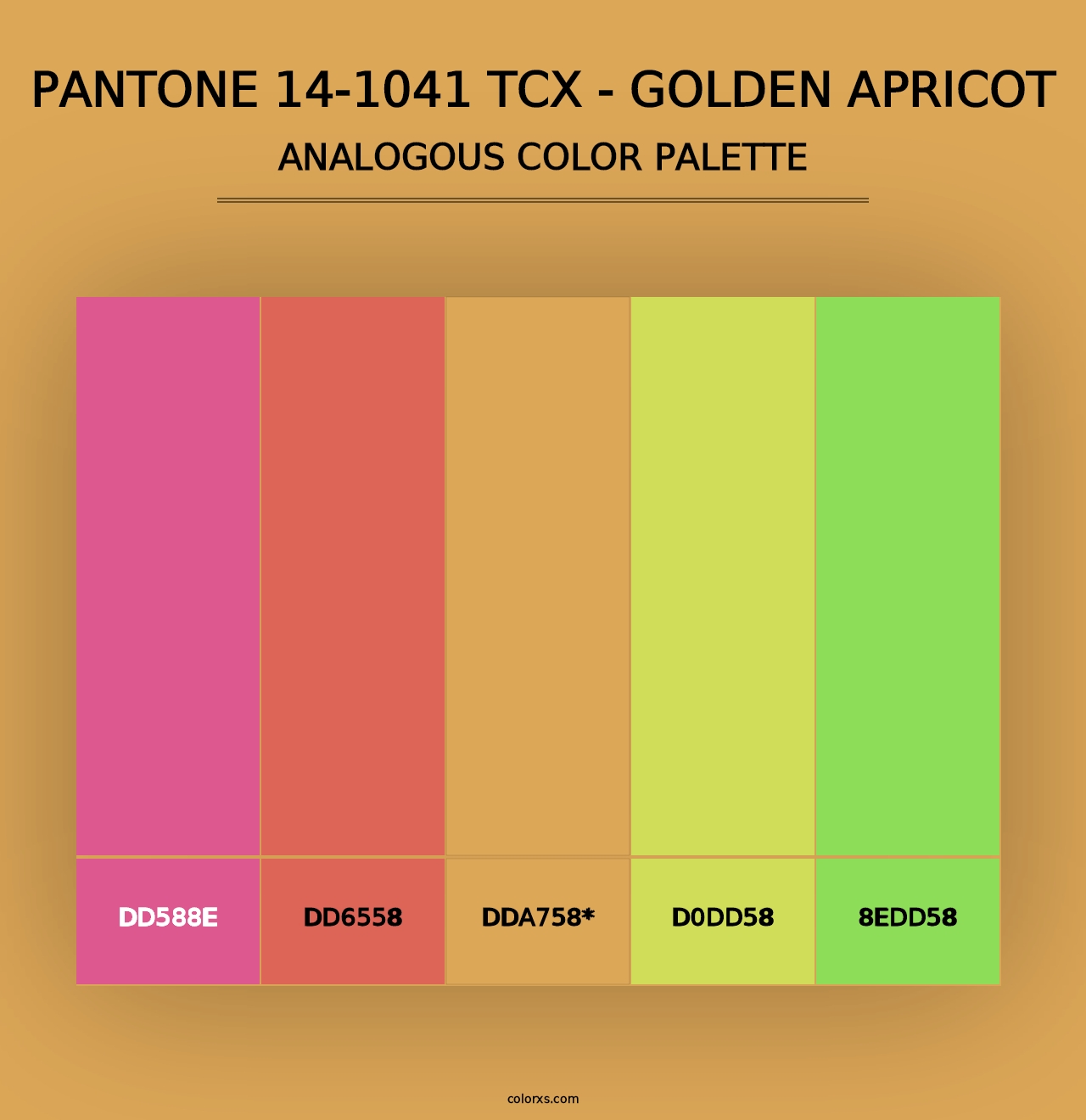 PANTONE 14-1041 TCX - Golden Apricot - Analogous Color Palette