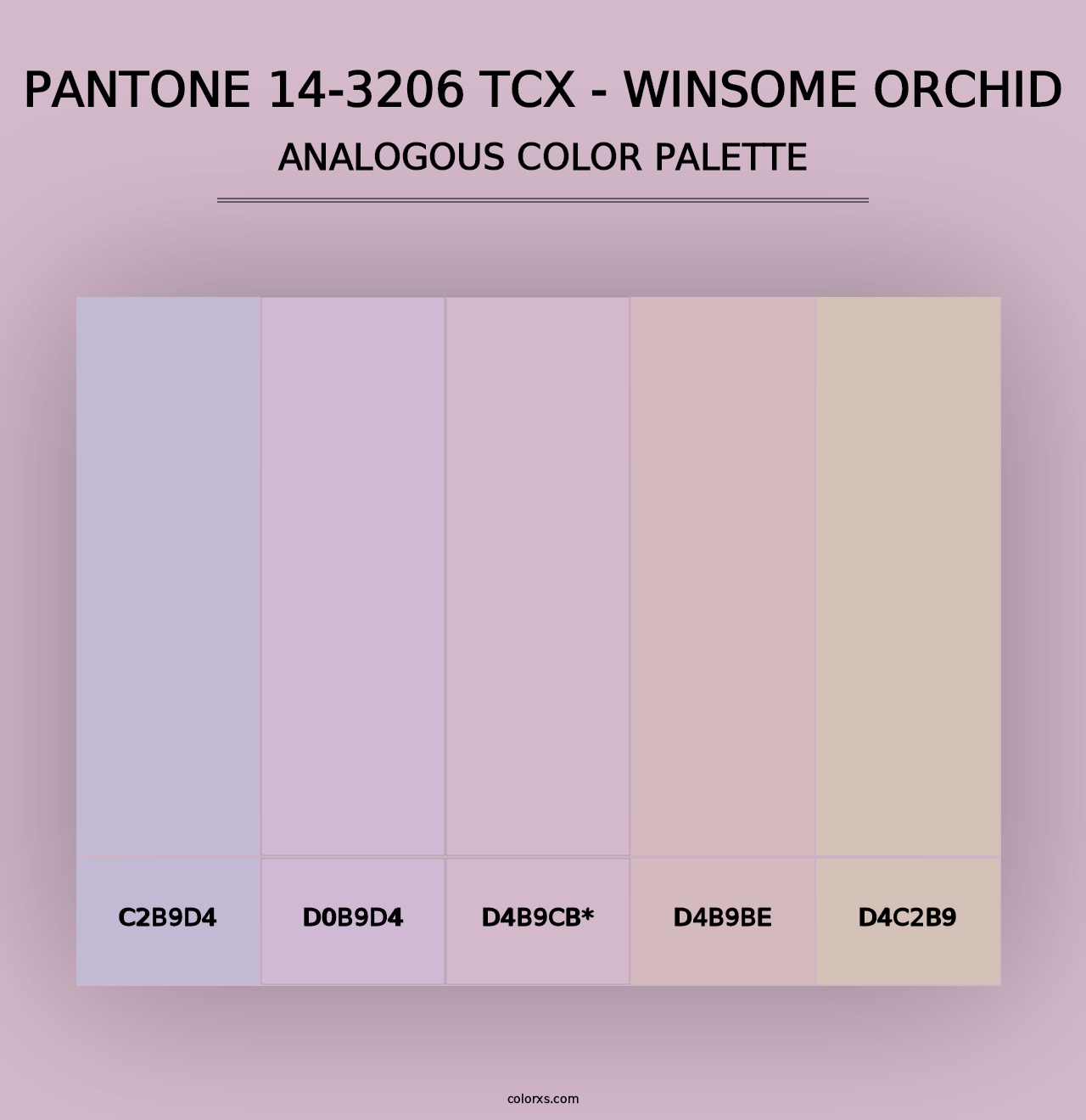 PANTONE 14-3206 TCX - Winsome Orchid - Analogous Color Palette