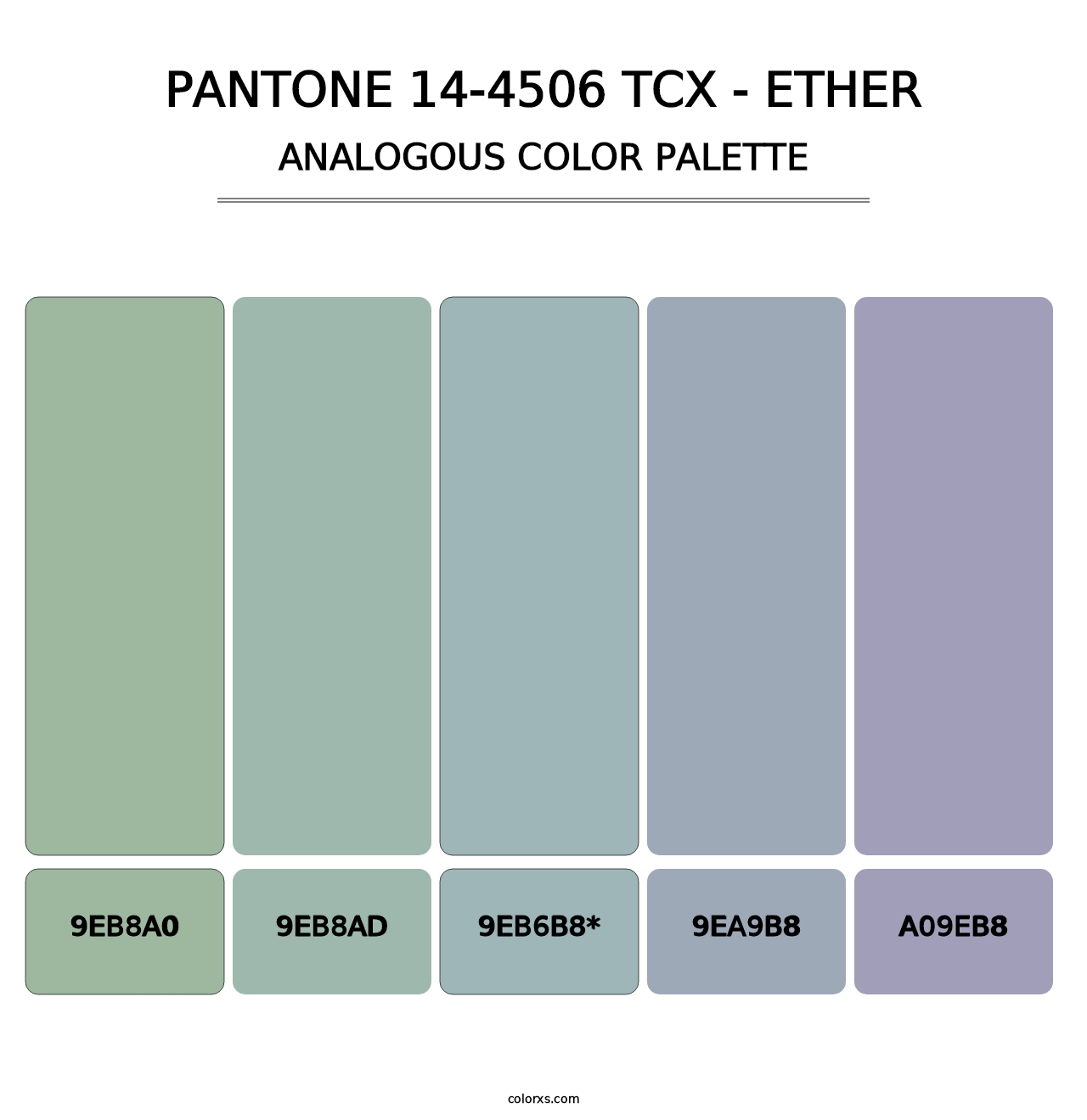 PANTONE 14-4506 TCX - Ether - Analogous Color Palette