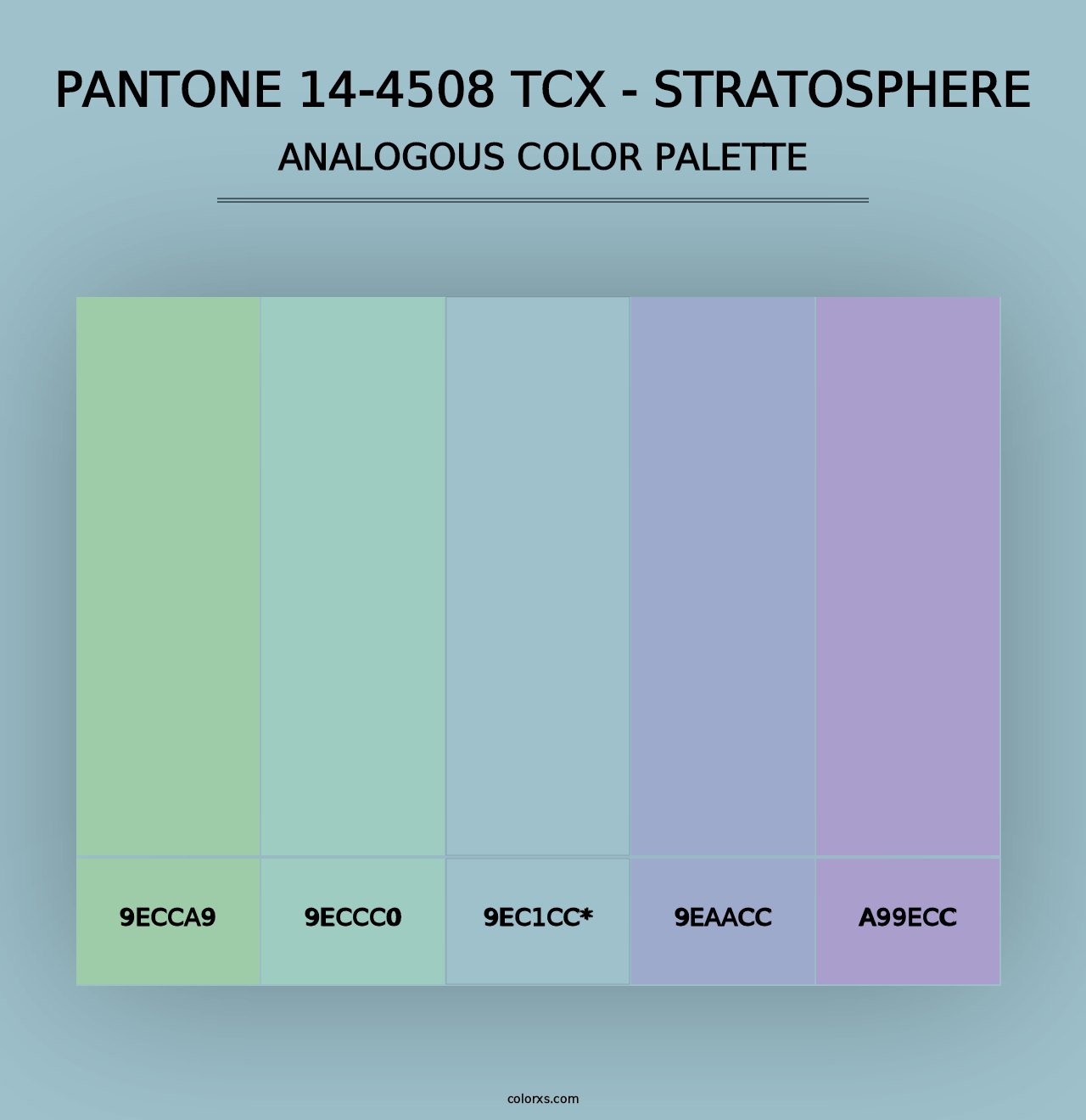 PANTONE 14-4508 TCX - Stratosphere - Analogous Color Palette