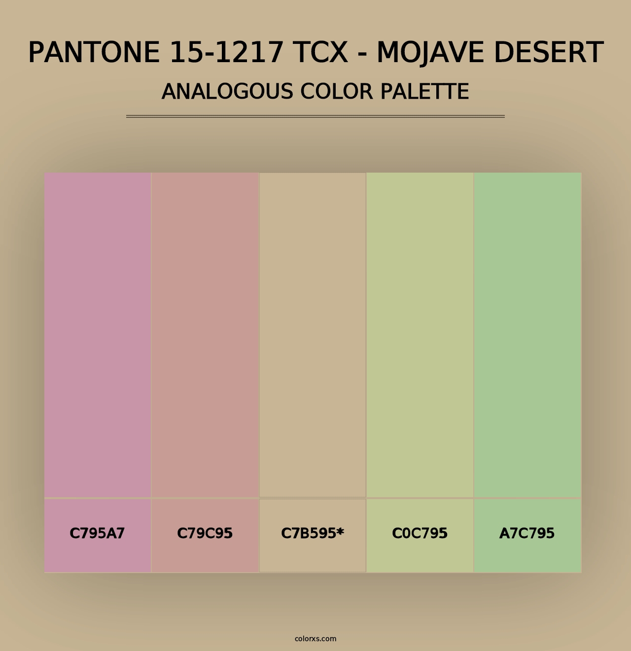 PANTONE 15-1217 TCX - Mojave Desert - Analogous Color Palette