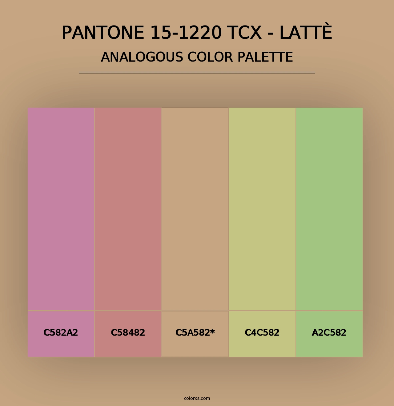 PANTONE 15-1220 TCX - Lattè - Analogous Color Palette