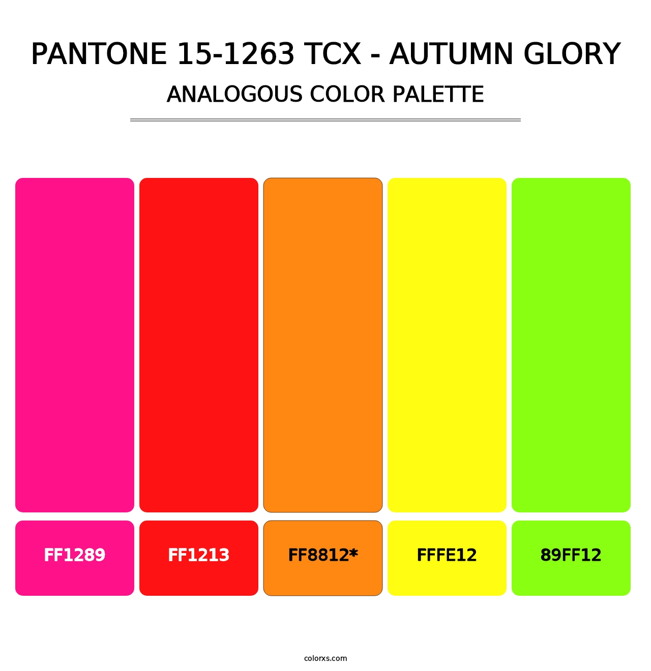 PANTONE 15-1263 TCX - Autumn Glory - Analogous Color Palette