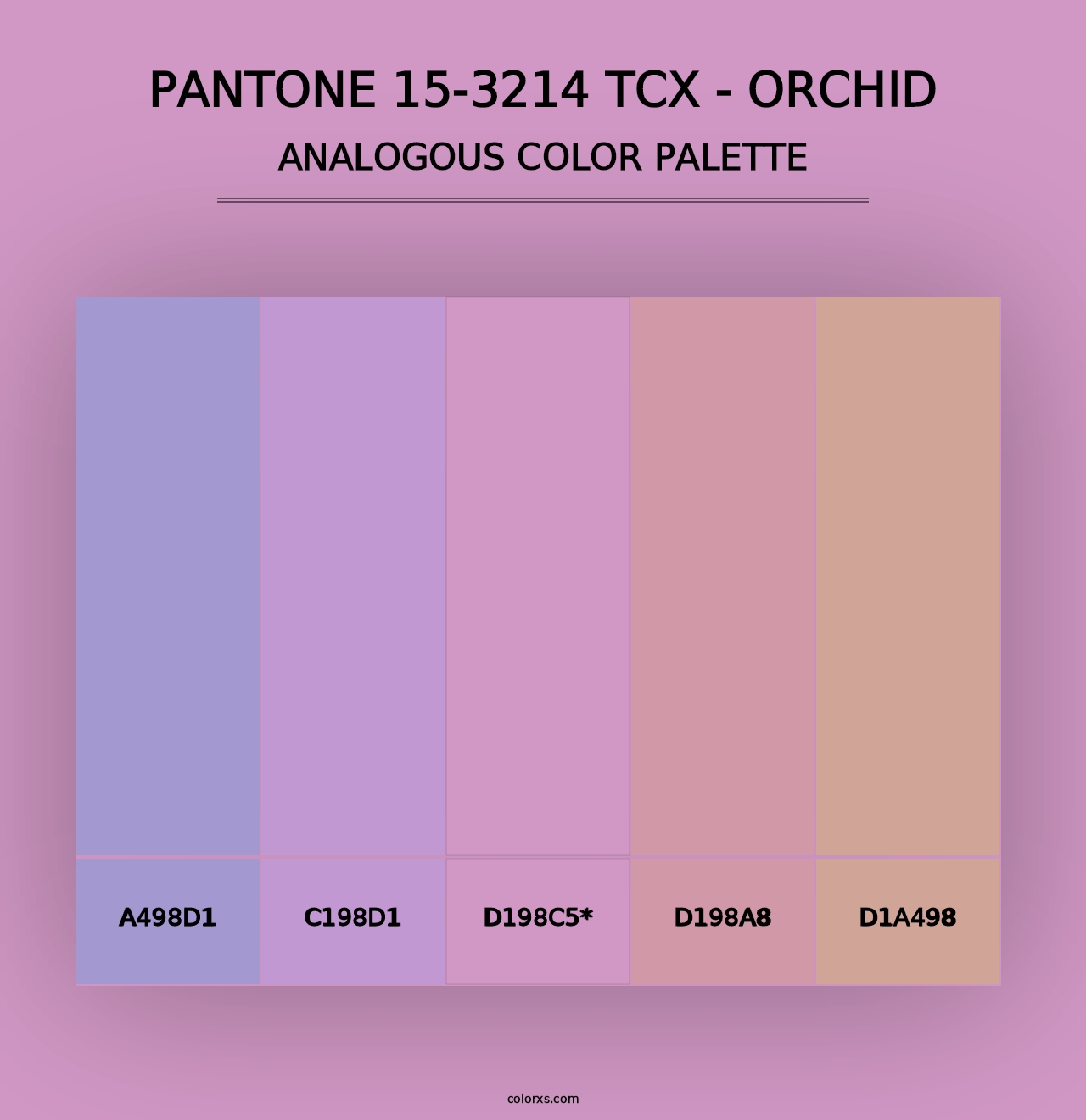 PANTONE 15-3214 TCX - Orchid - Analogous Color Palette