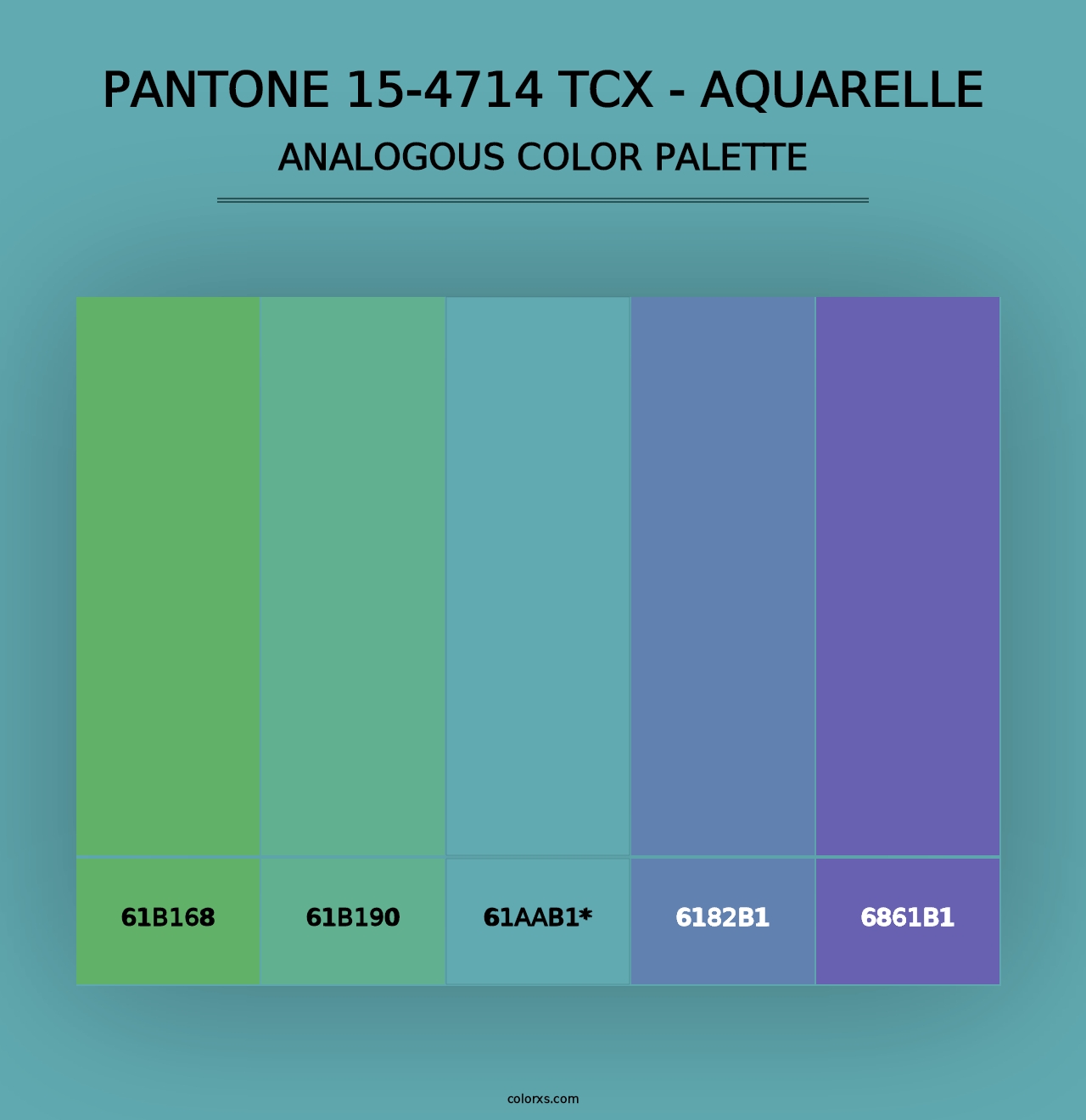 PANTONE 15-4714 TCX - Aquarelle - Analogous Color Palette