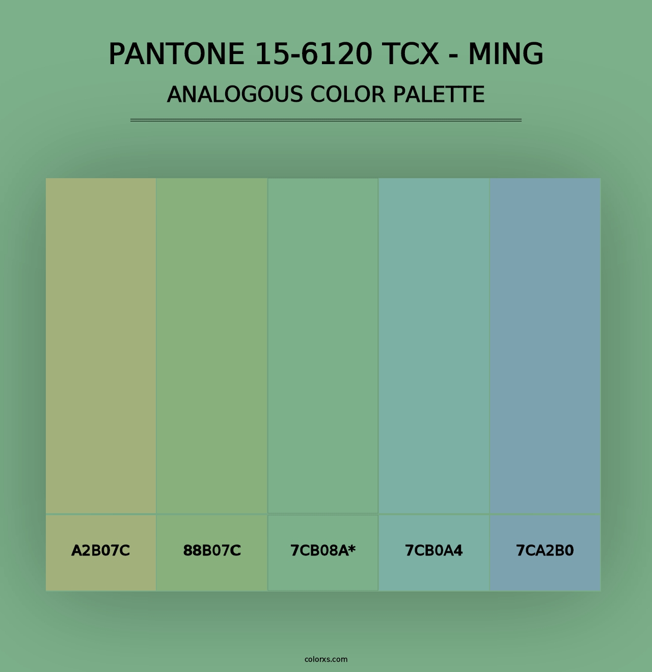 PANTONE 15-6120 TCX - Ming - Analogous Color Palette