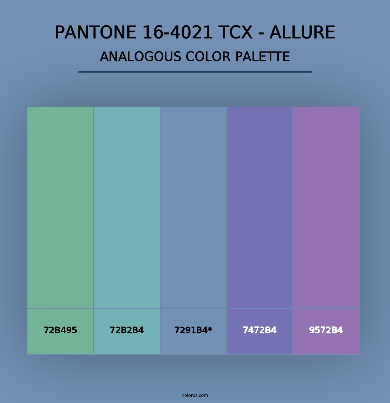 PANTONE 16-4021 TCX - Allure - Analogous Color Palette