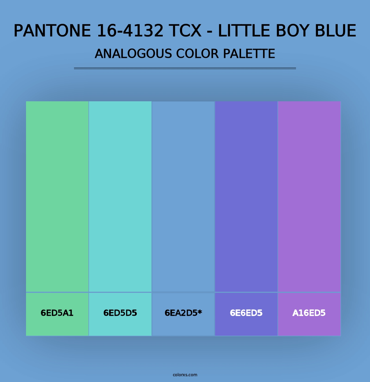 PANTONE 16-4132 TCX - Little Boy Blue - Analogous Color Palette