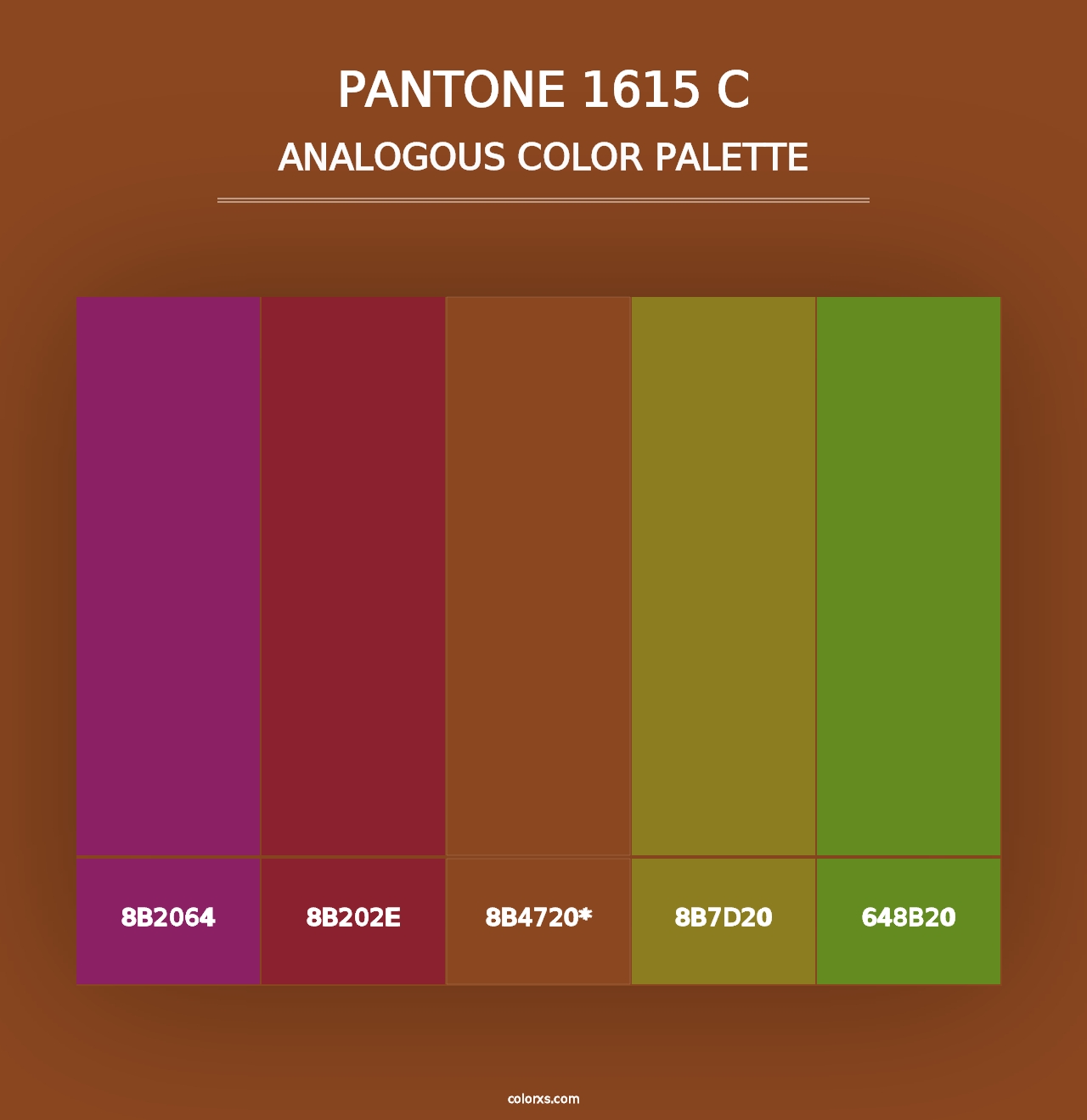 PANTONE 1615 C - Analogous Color Palette