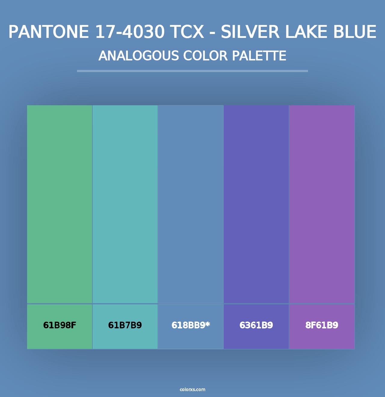 PANTONE 17-4030 TCX - Silver Lake Blue - Analogous Color Palette