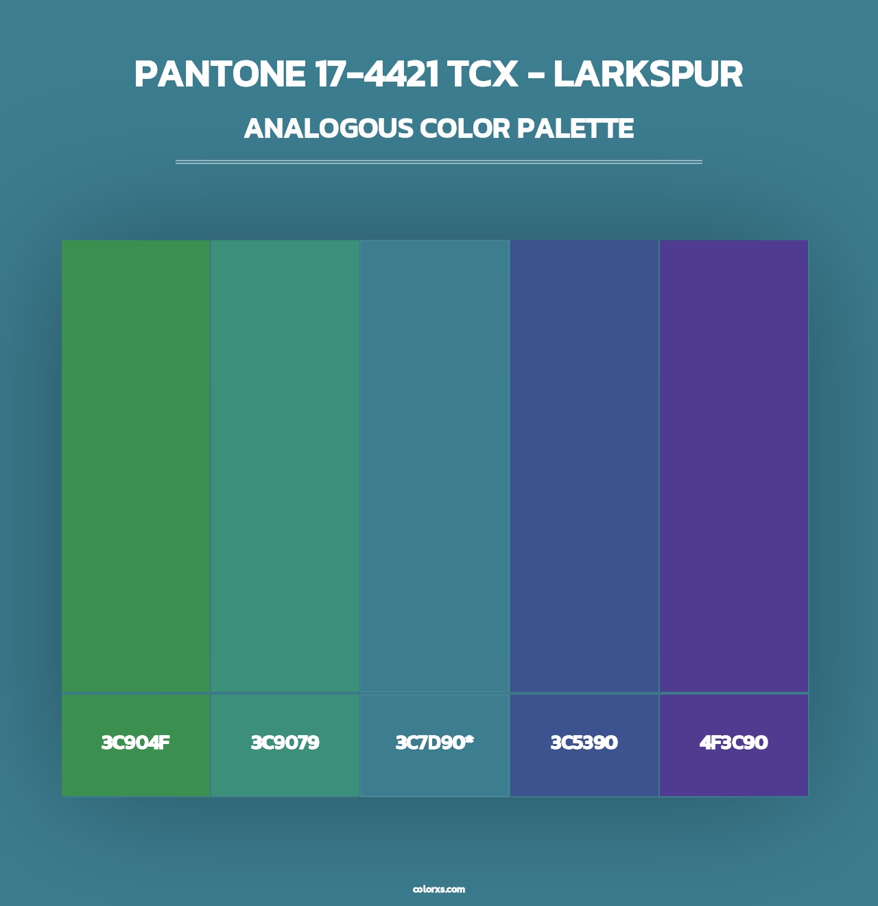 PANTONE 17-4421 TCX - Larkspur - Analogous Color Palette