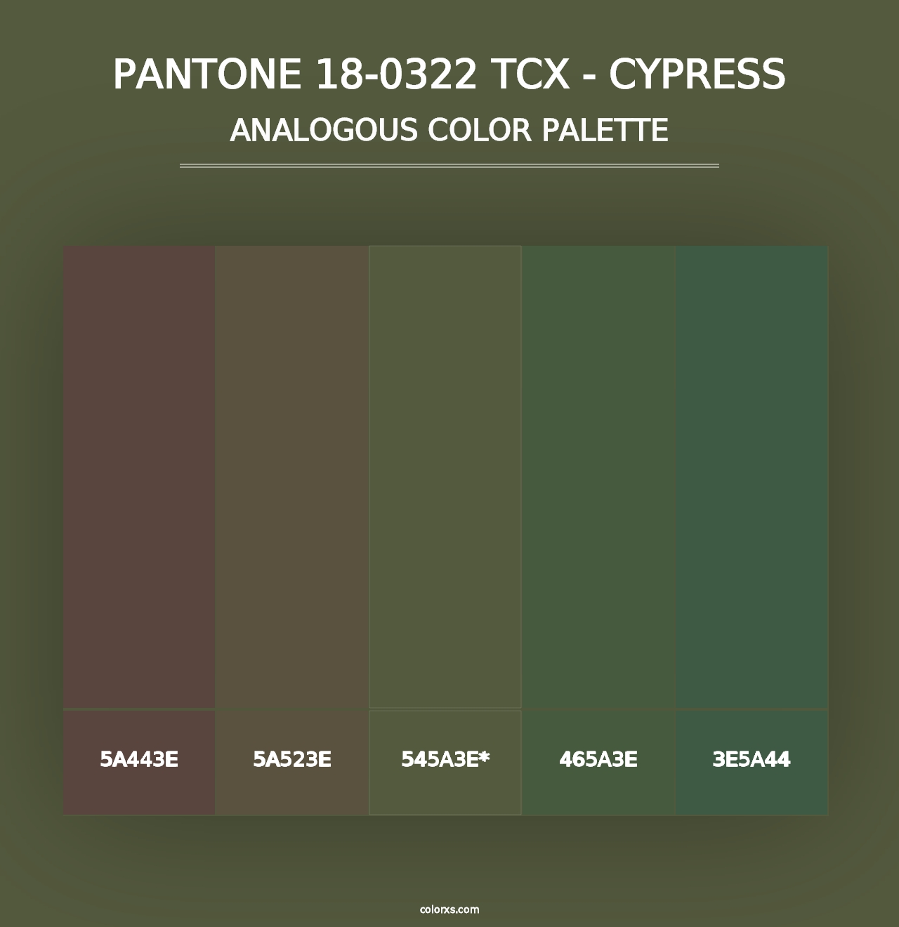 PANTONE 18-0322 TCX - Cypress - Analogous Color Palette