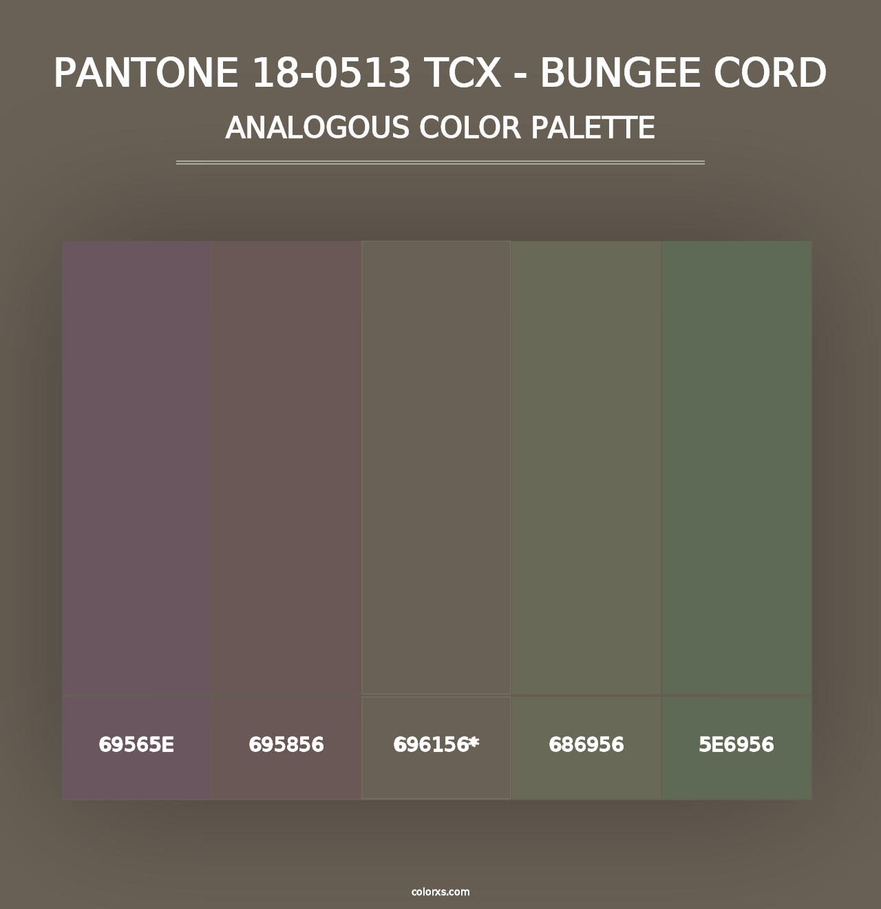 PANTONE 18-0513 TCX - Bungee Cord - Analogous Color Palette