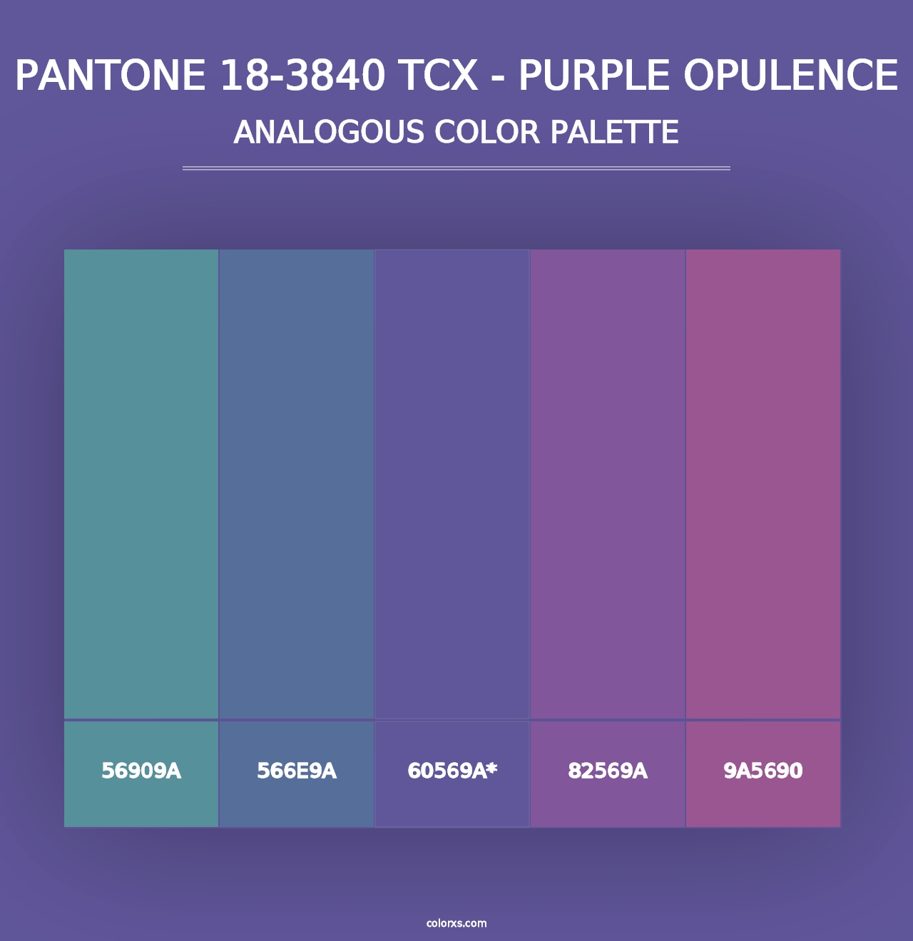 PANTONE 18-3840 TCX - Purple Opulence - Analogous Color Palette