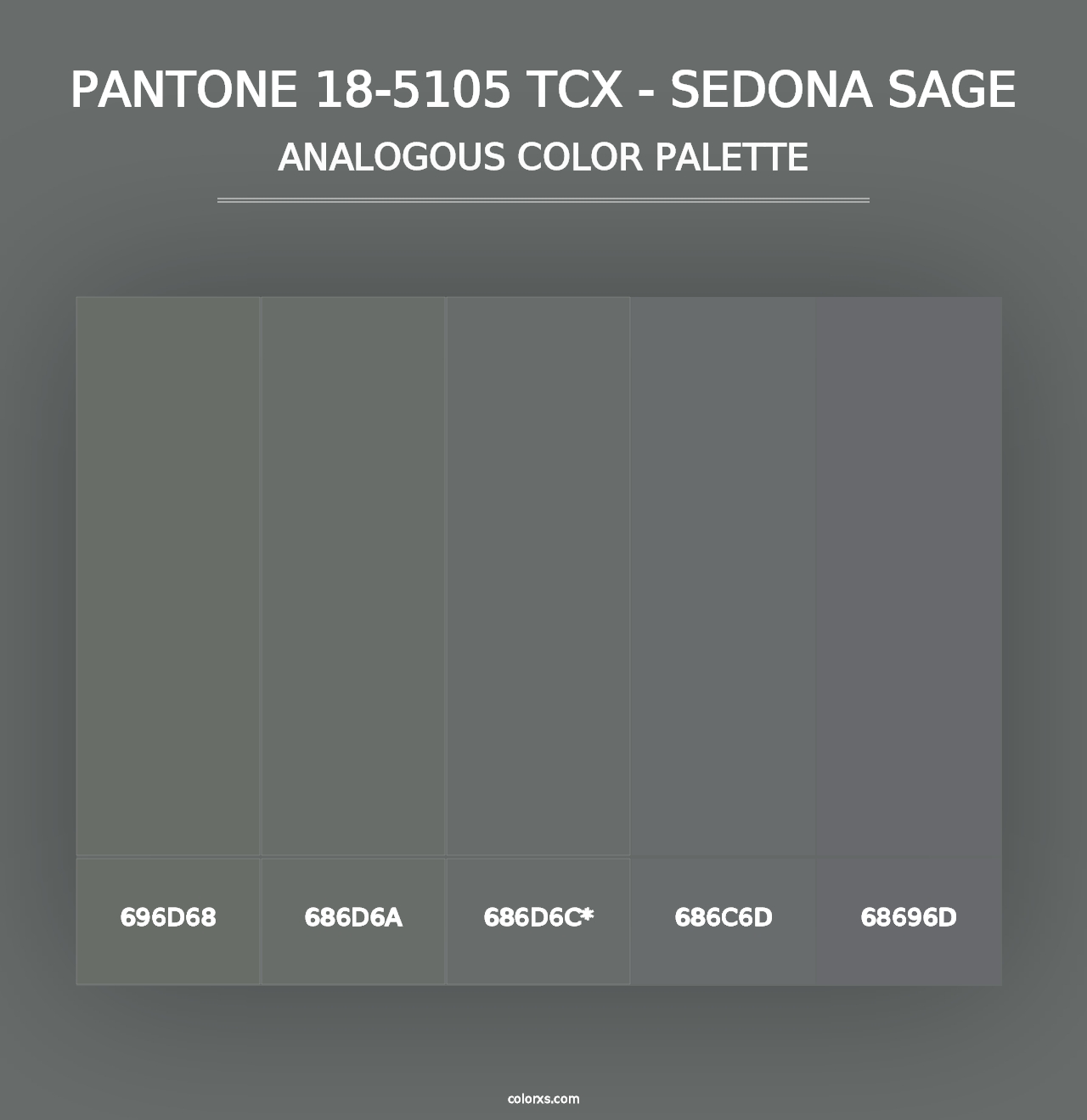 PANTONE 18-5105 TCX - Sedona Sage - Analogous Color Palette