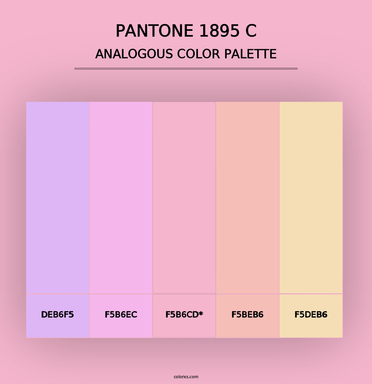 PANTONE 1895 C - Analogous Color Palette