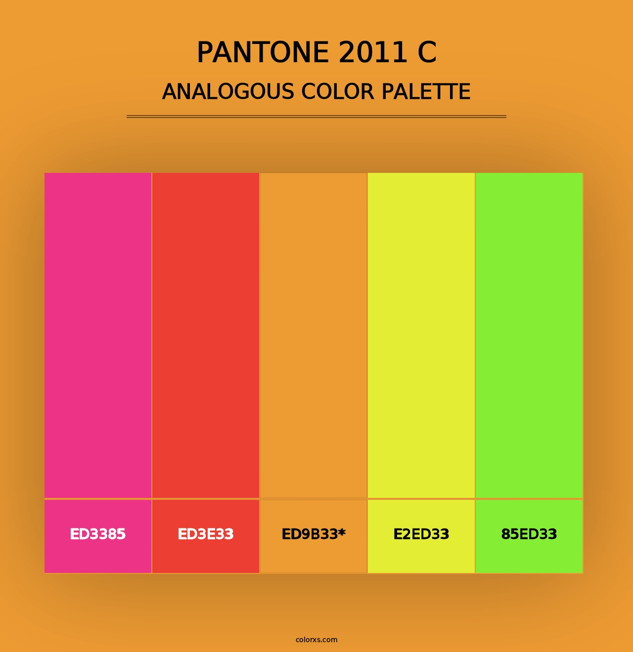 PANTONE 2011 C - Analogous Color Palette