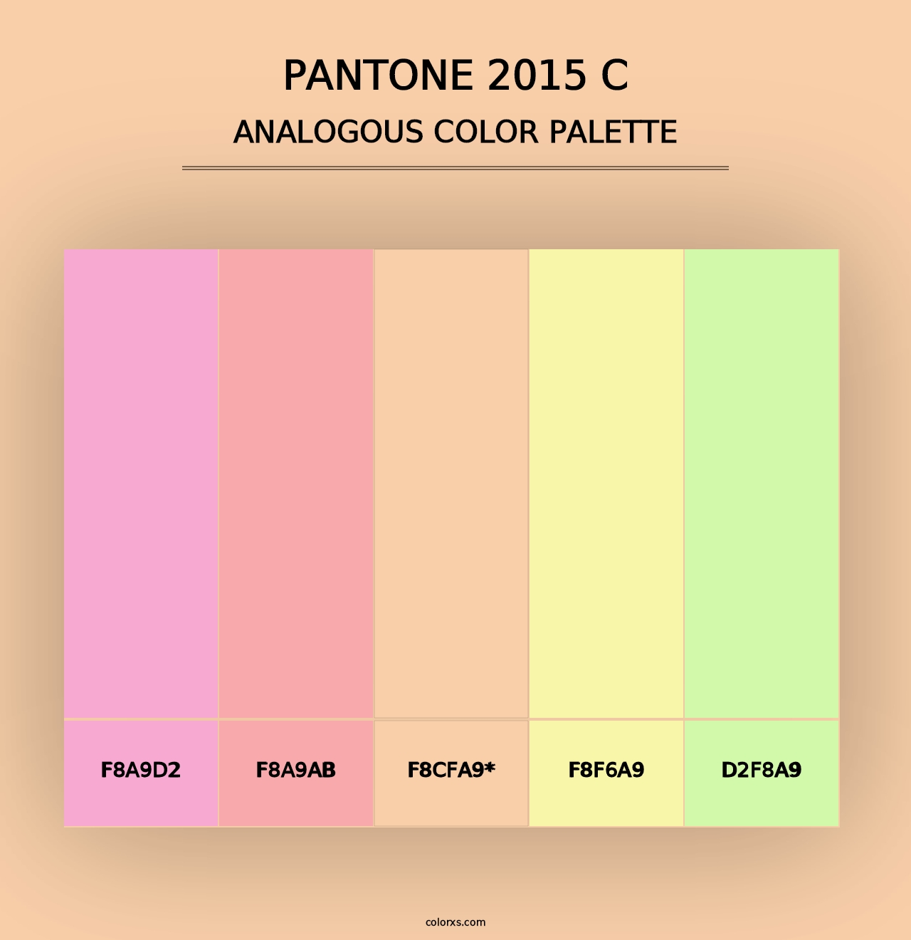 PANTONE 2015 C - Analogous Color Palette